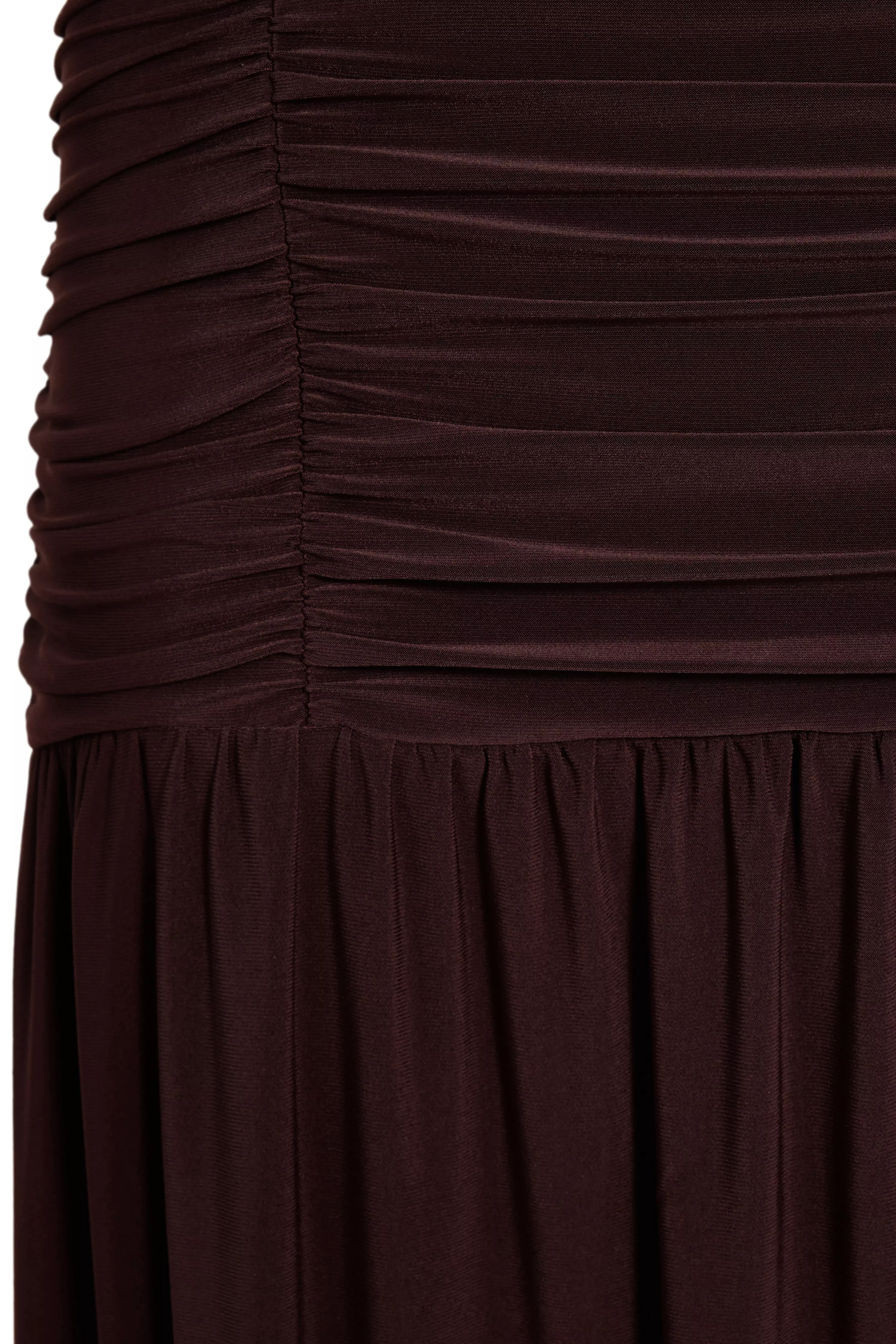 Brown Drop Waist Maxi Dress