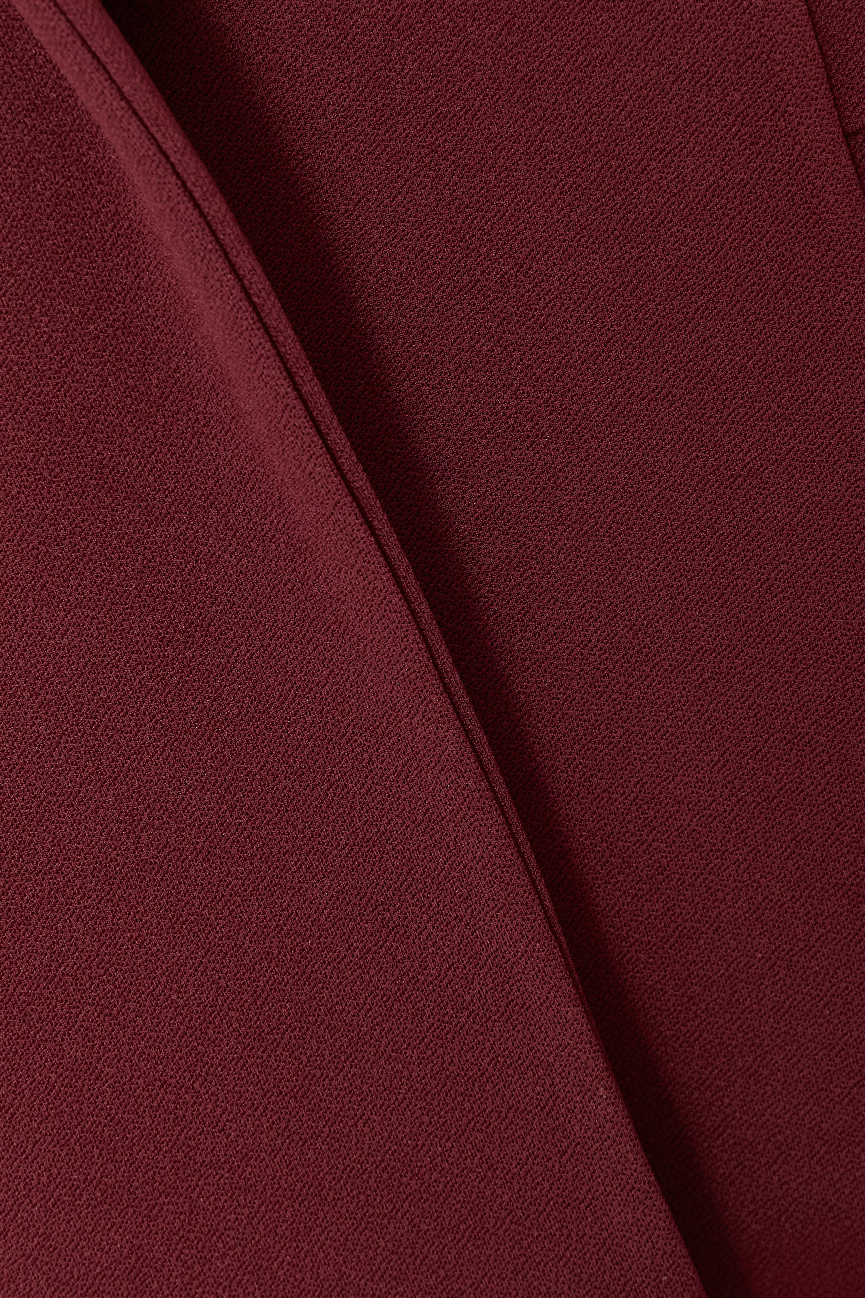 Petite Dark Red Ruched Sleeve Blazer