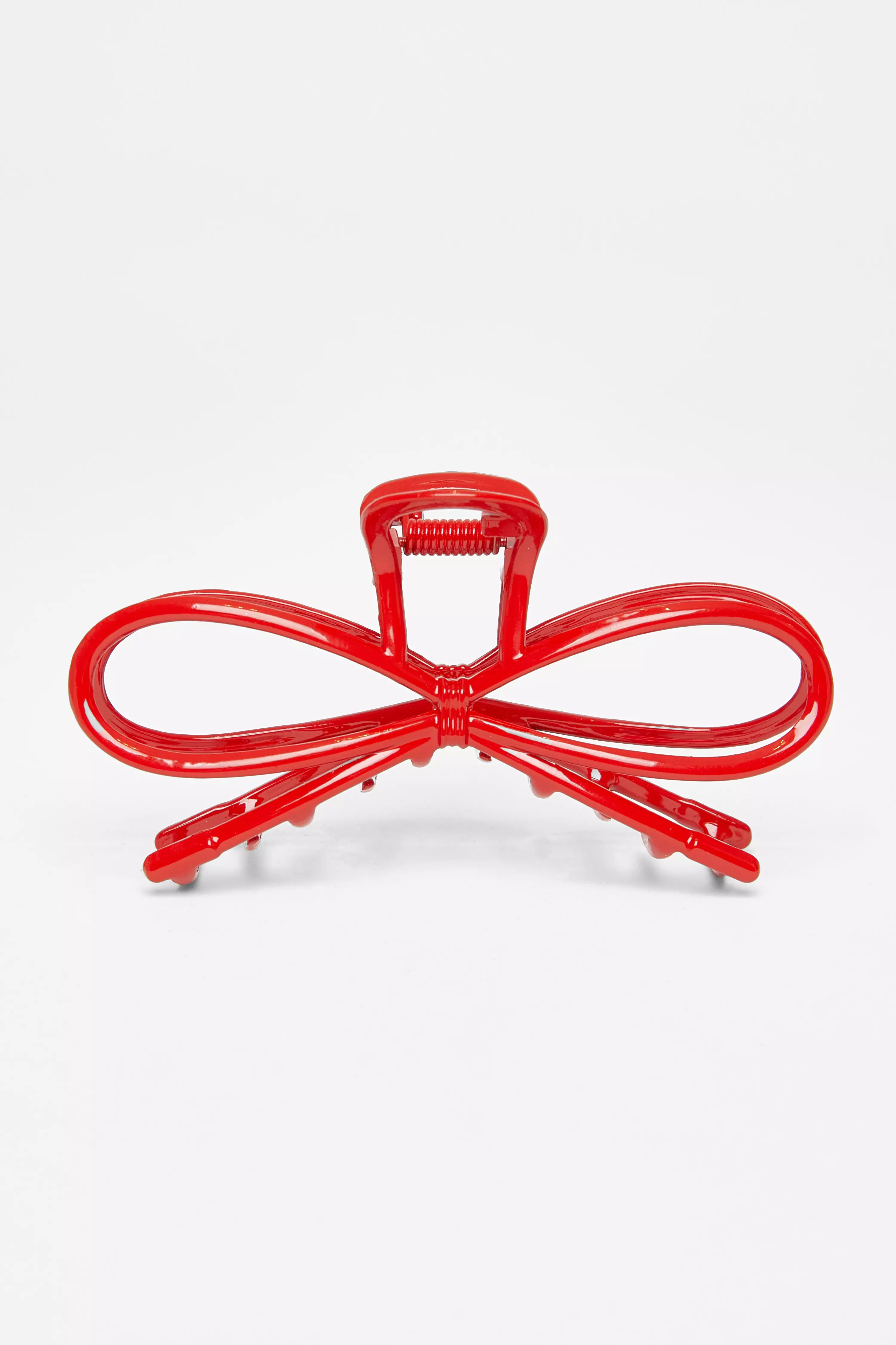 Red Bow Hair Claw