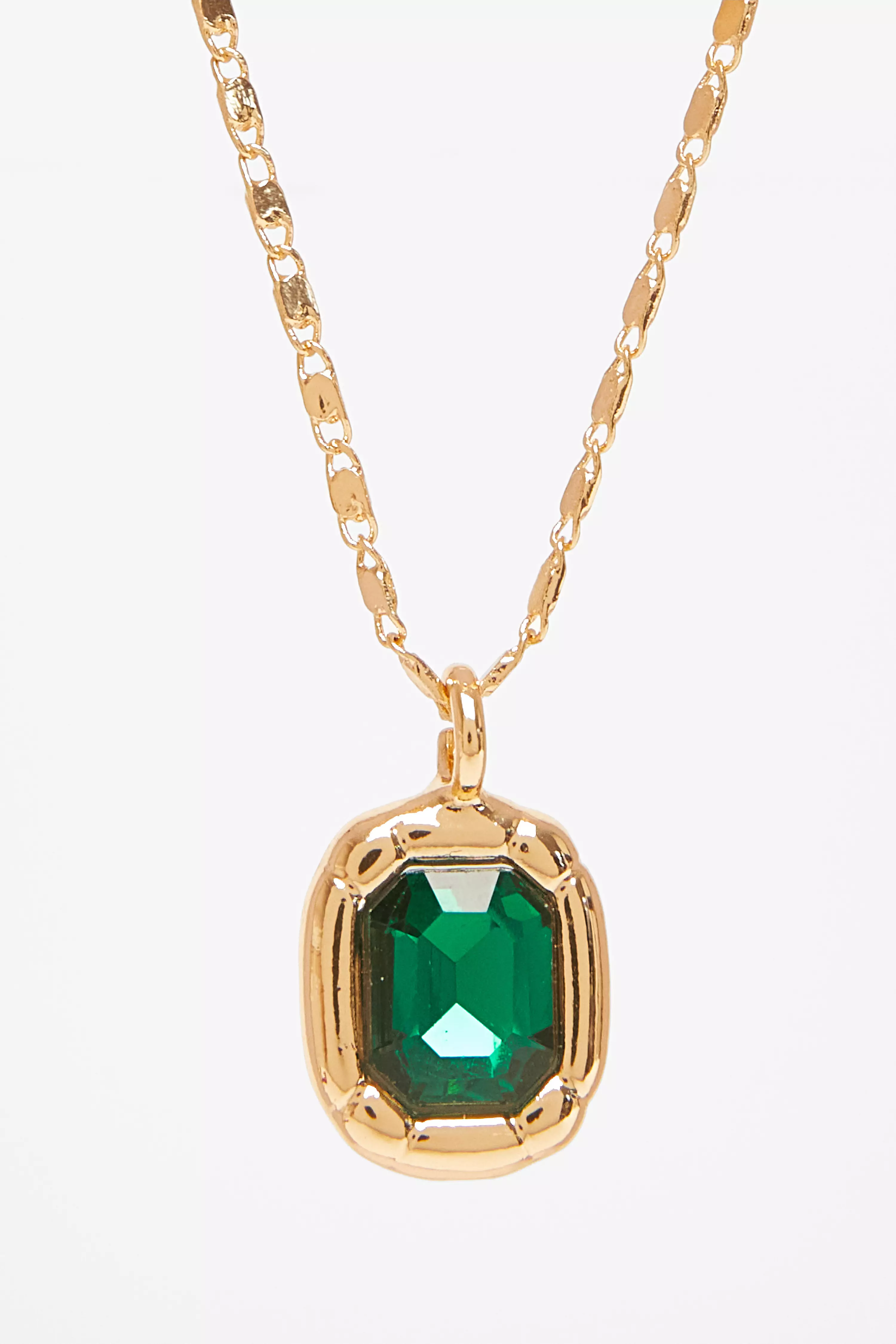 Green Jewel Layered Necklace