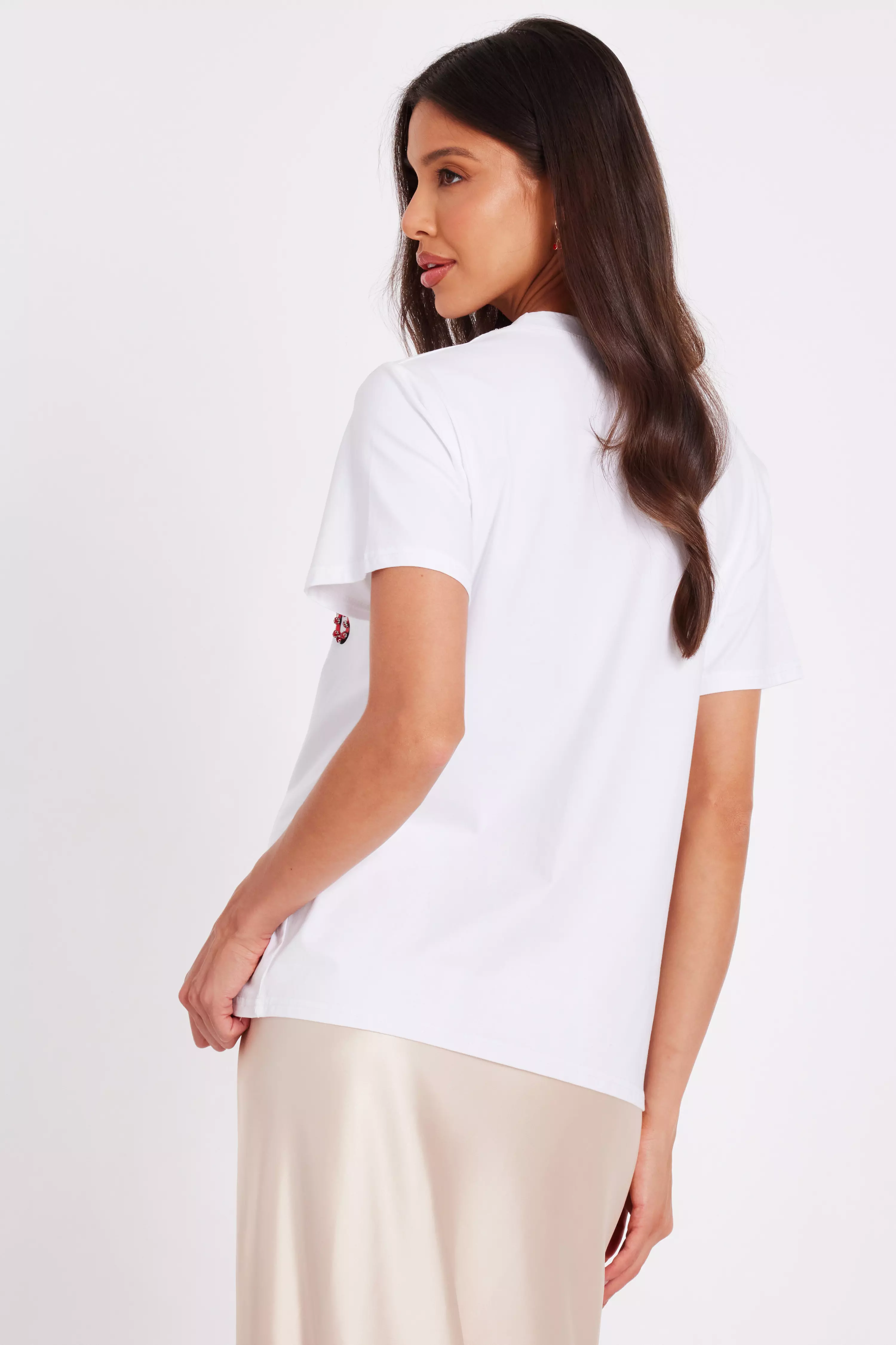 White Cherry Graphic T-Shirt