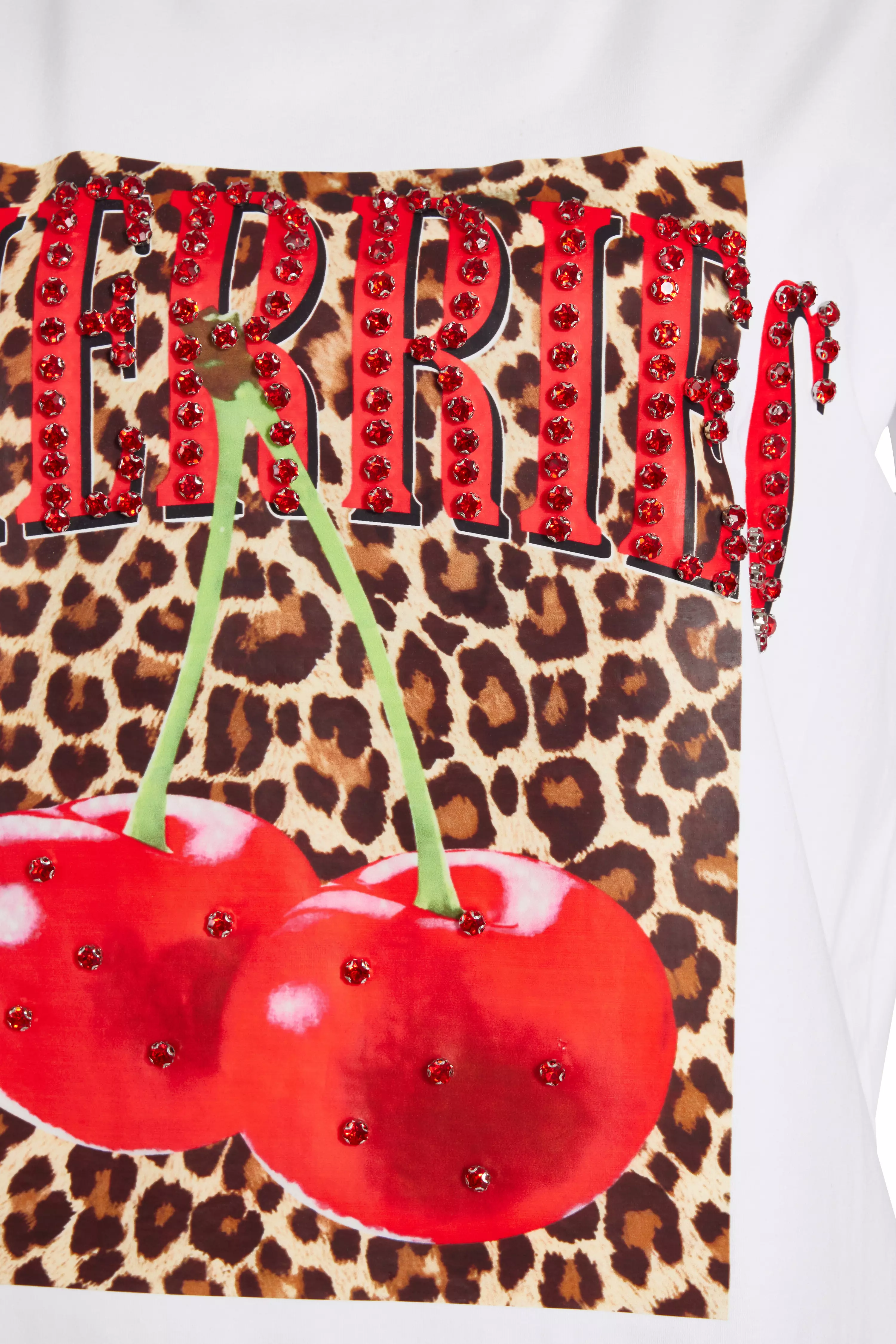 White Cherry Graphic T-Shirt