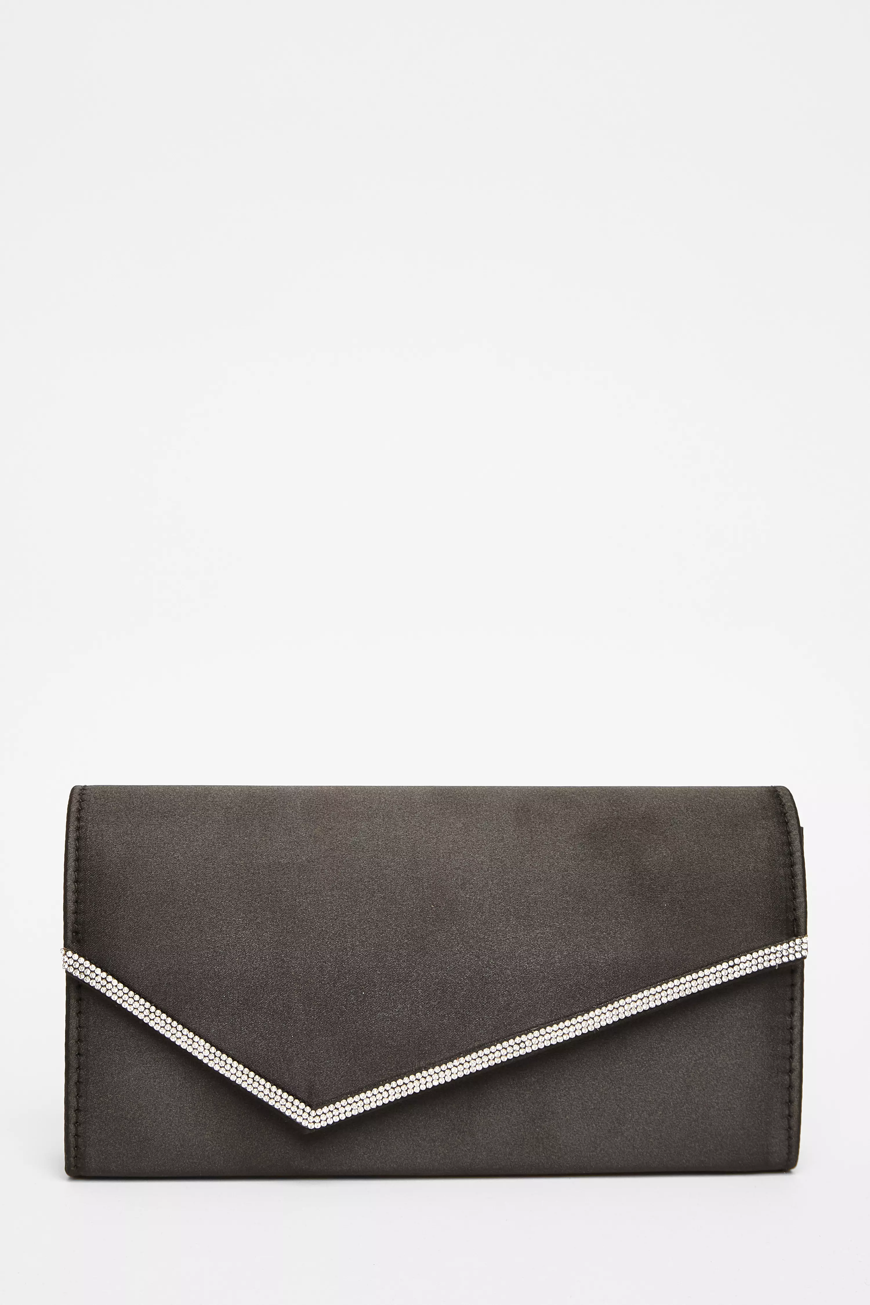 Black Diamante Clutch