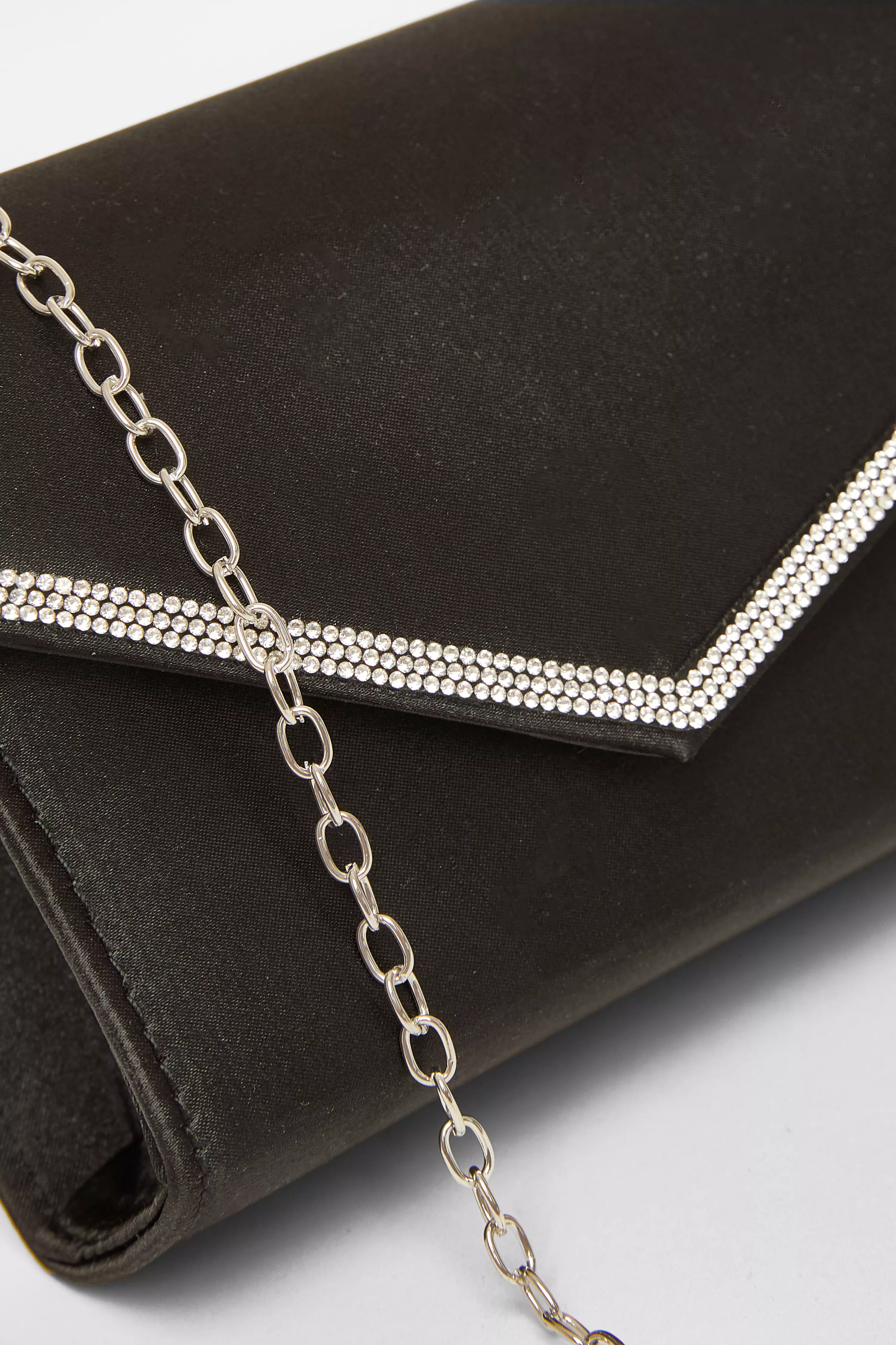 Black Diamante Clutch