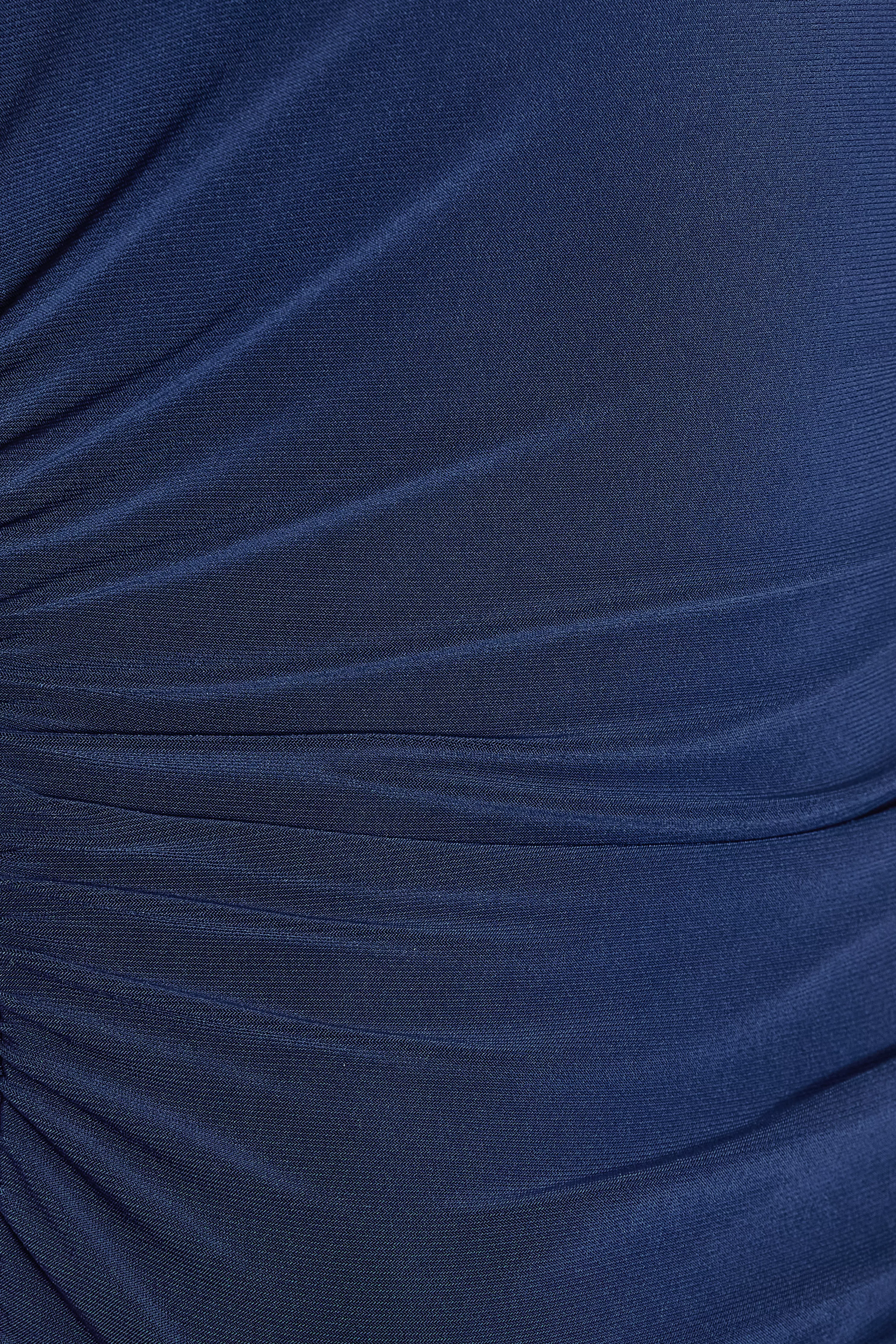 Petite Navy Gold Buckle Midaxi Dress