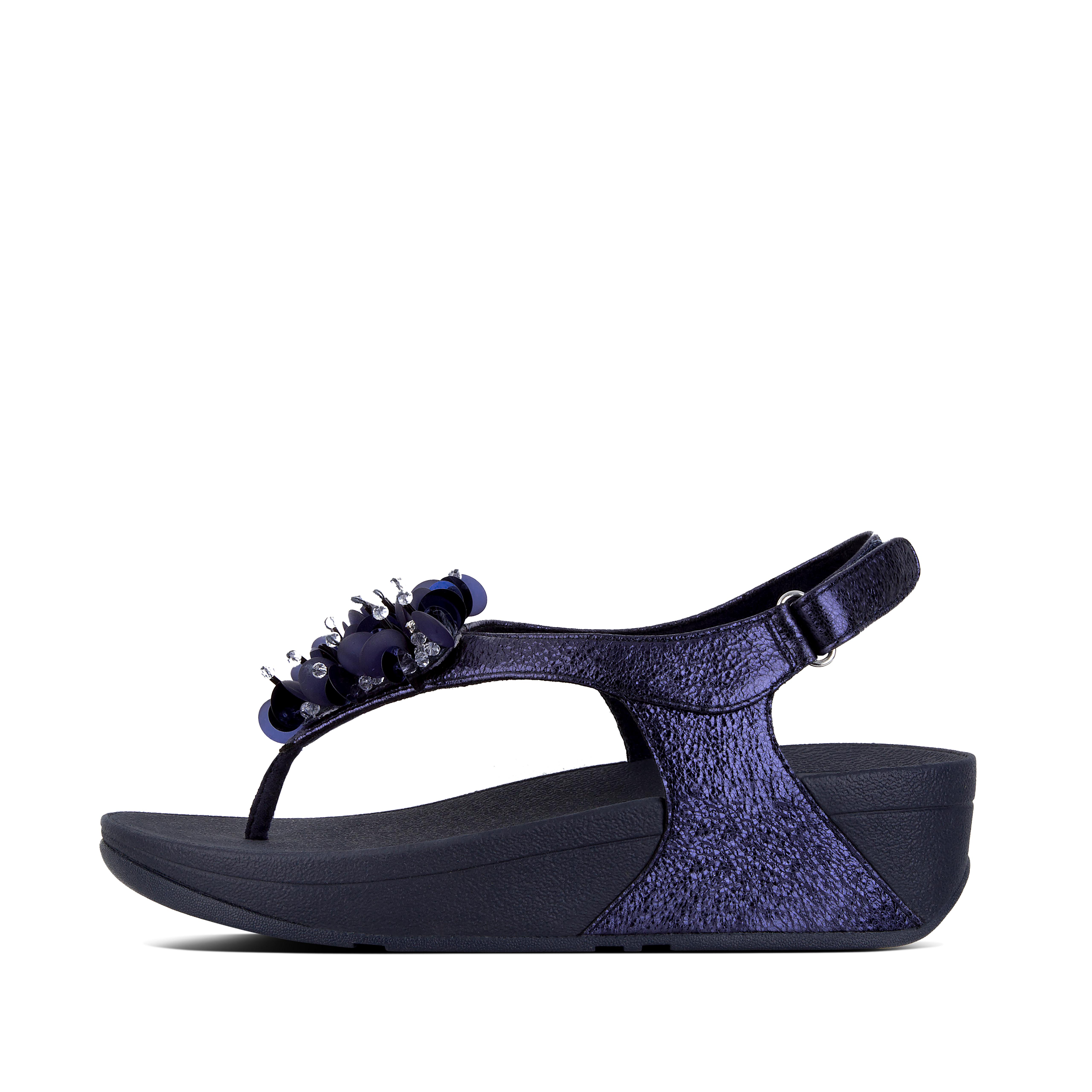 navy blue fit flops