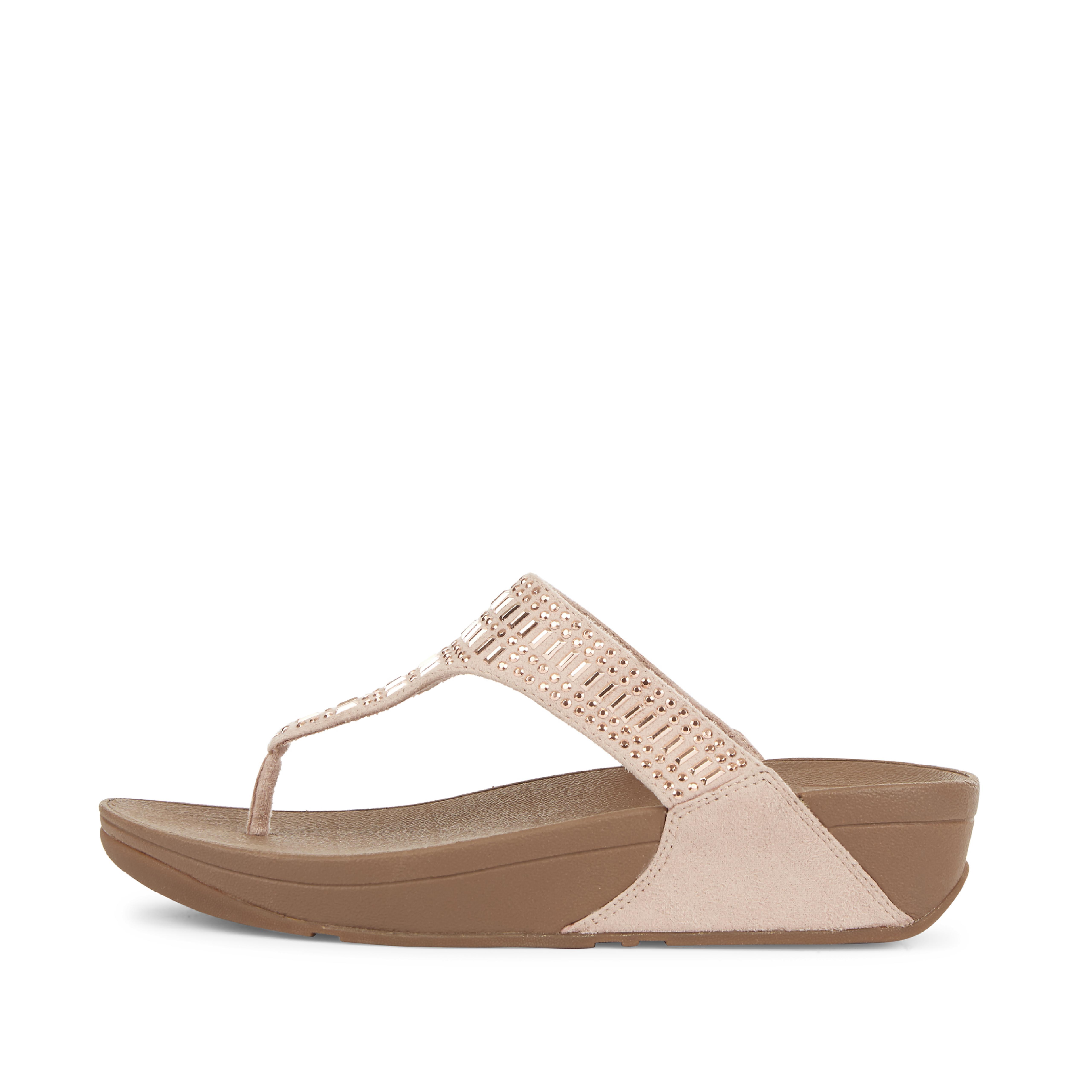 INCASTONE Microfibre Toe-Post Sandals