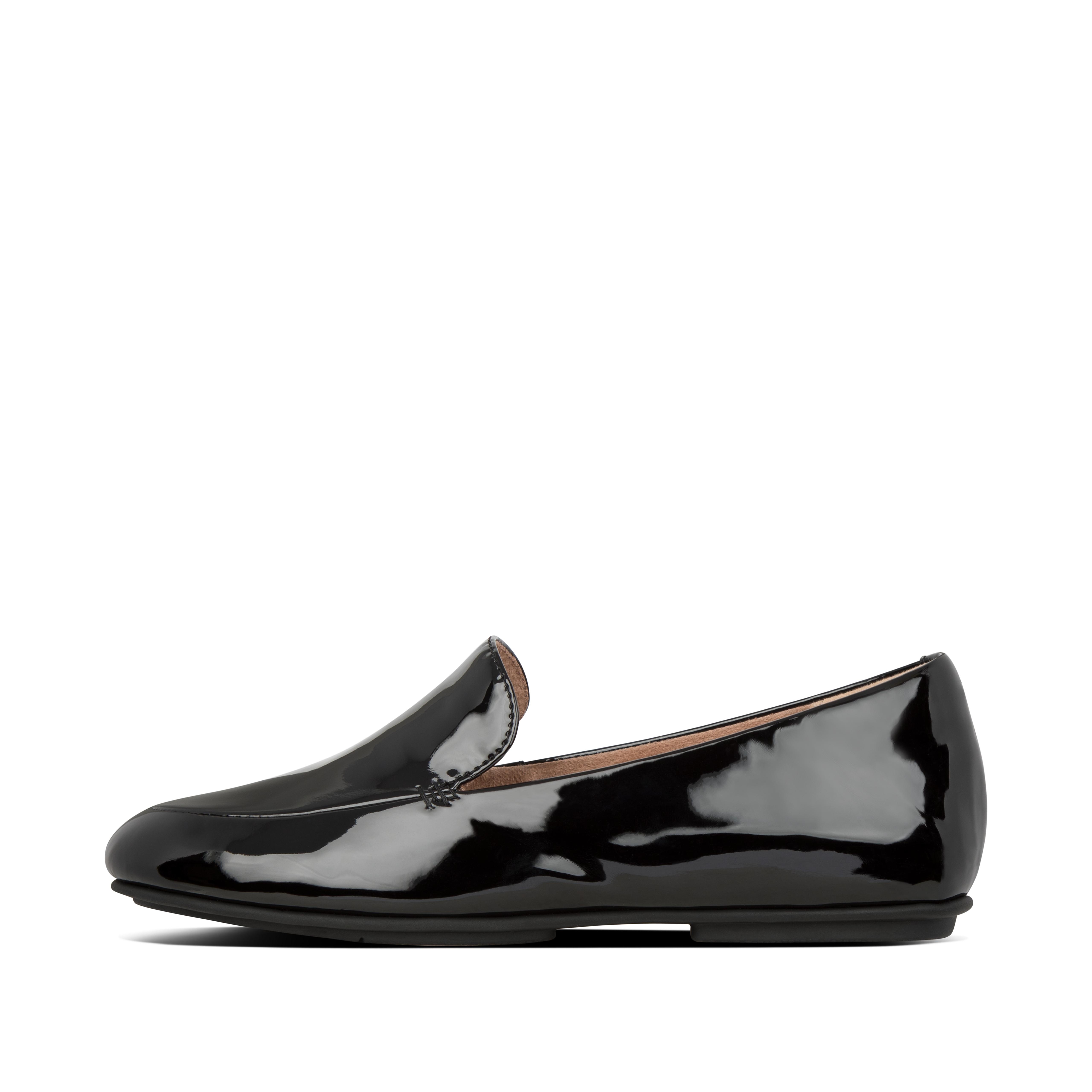 petrina patent moccasin loafers