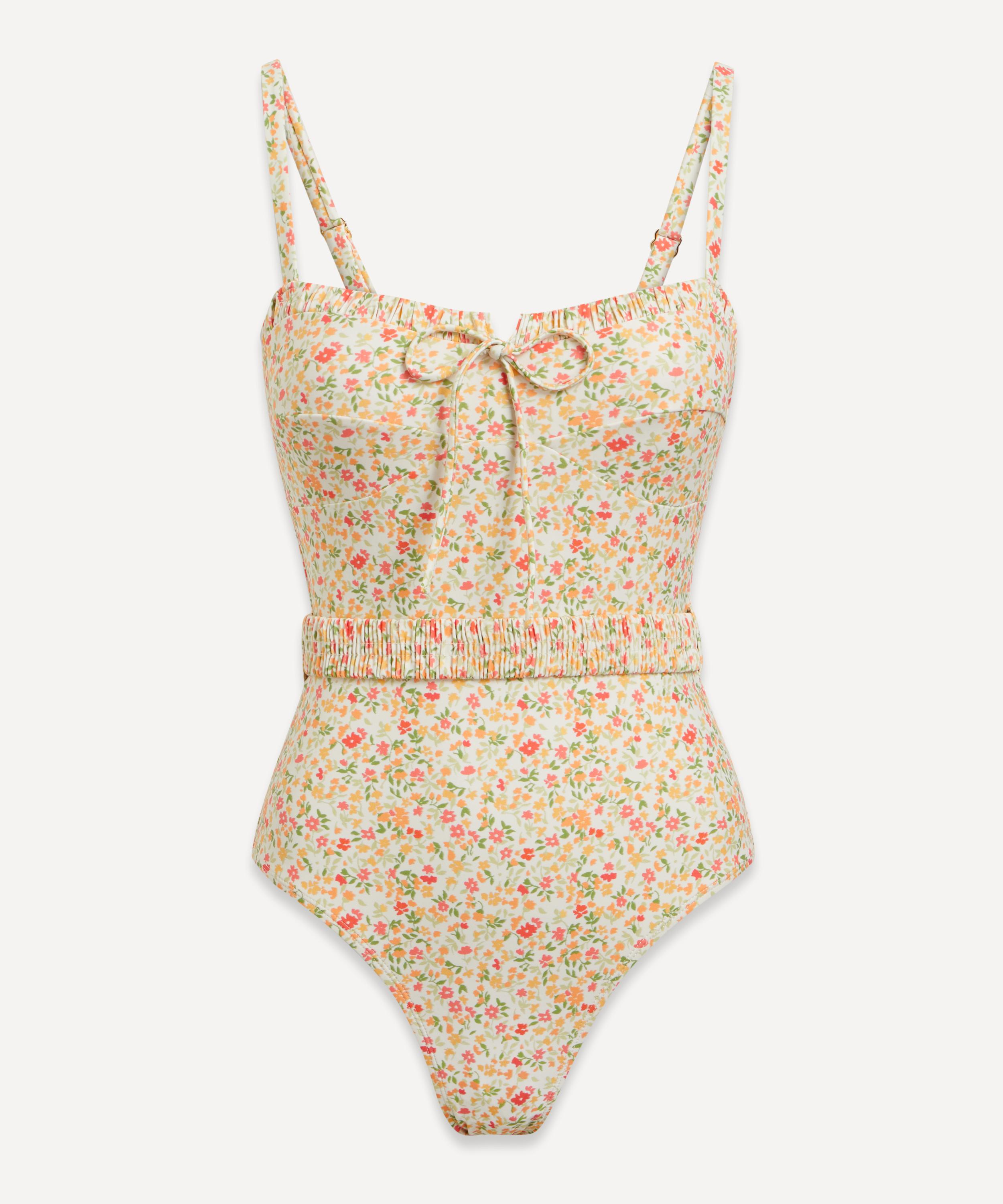 Fashion Simplicity Print Patchwork Swimwears(3 Colors)