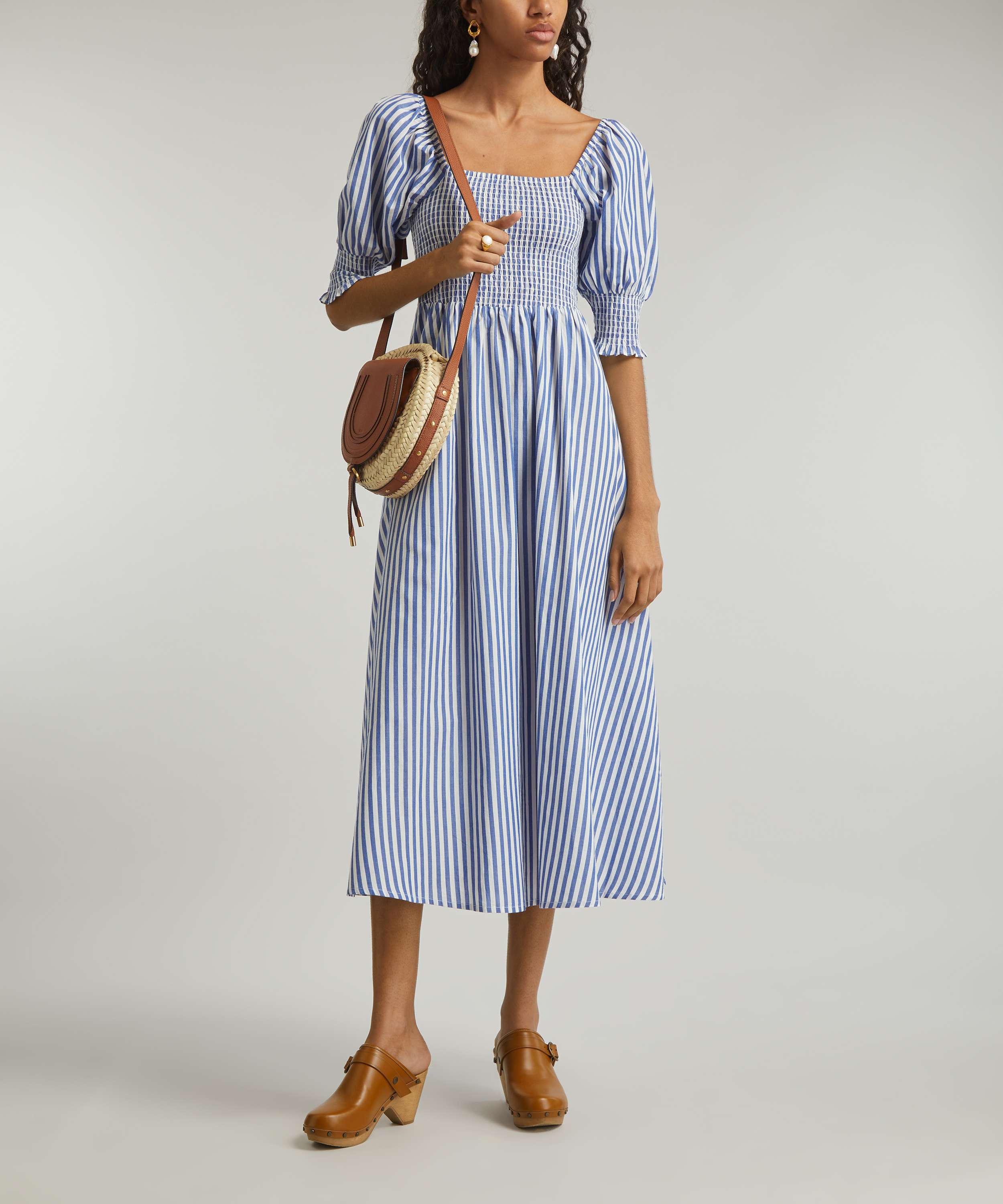 Away From Blue, Aussie Mum Style, Away From The Blue Jeans Rut: Navy  Striped Dresses, Scarves and Ankle Boots With Pink Bag