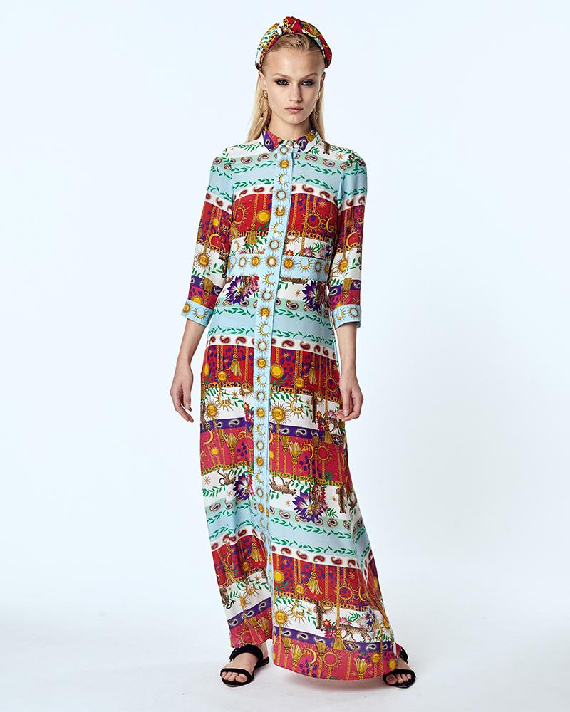 hayley dress summer night leopard