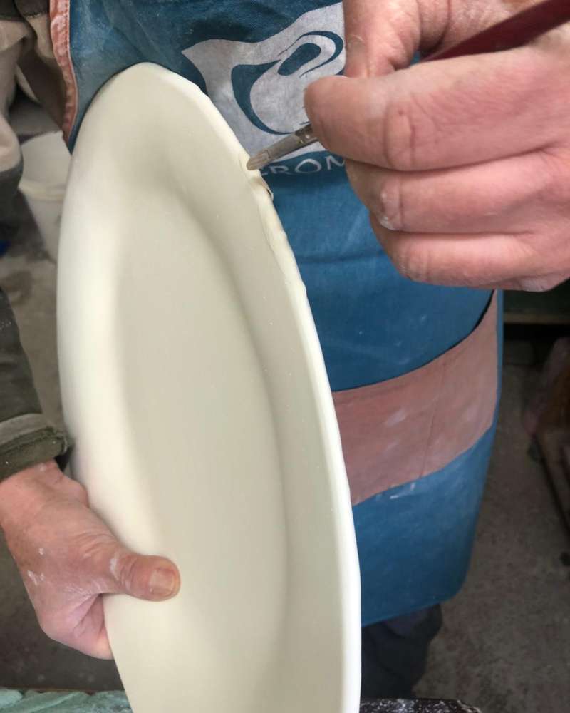 porcelain splatter paint plate irregular ceramic
