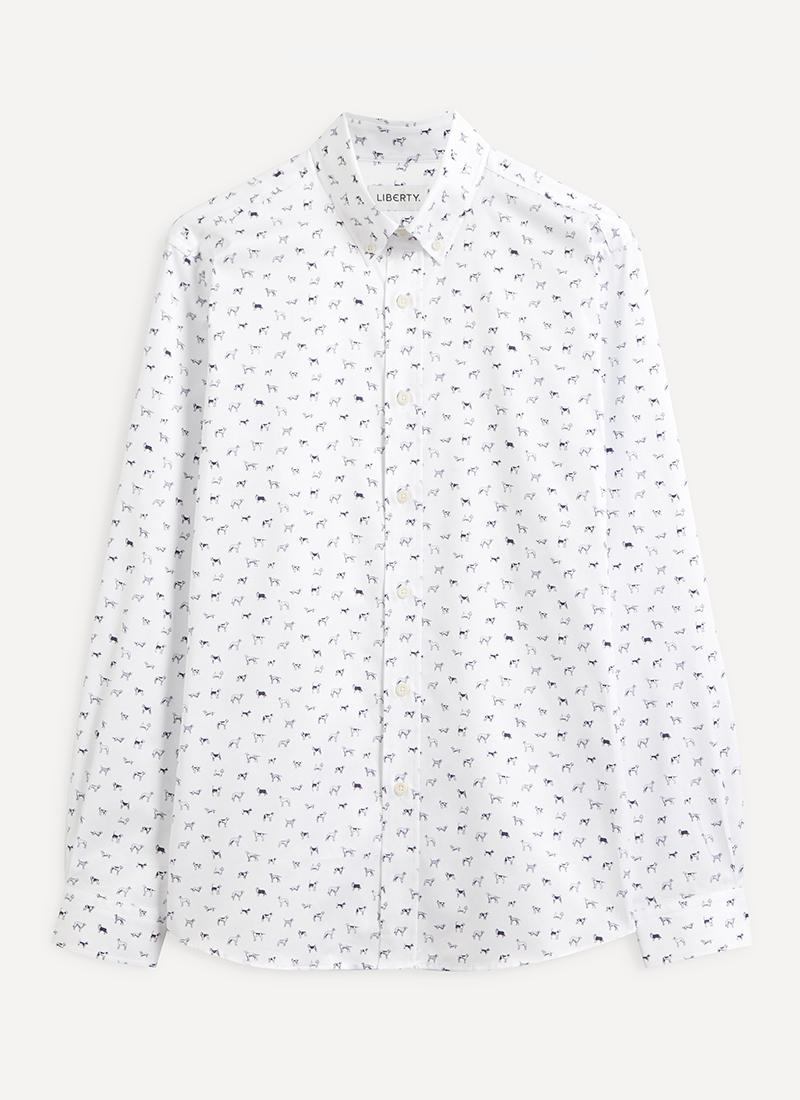 Fashion Jackets Double Jackets AIKI KEYLOOK Double Jacket blue-natural white spot pattern casual look 