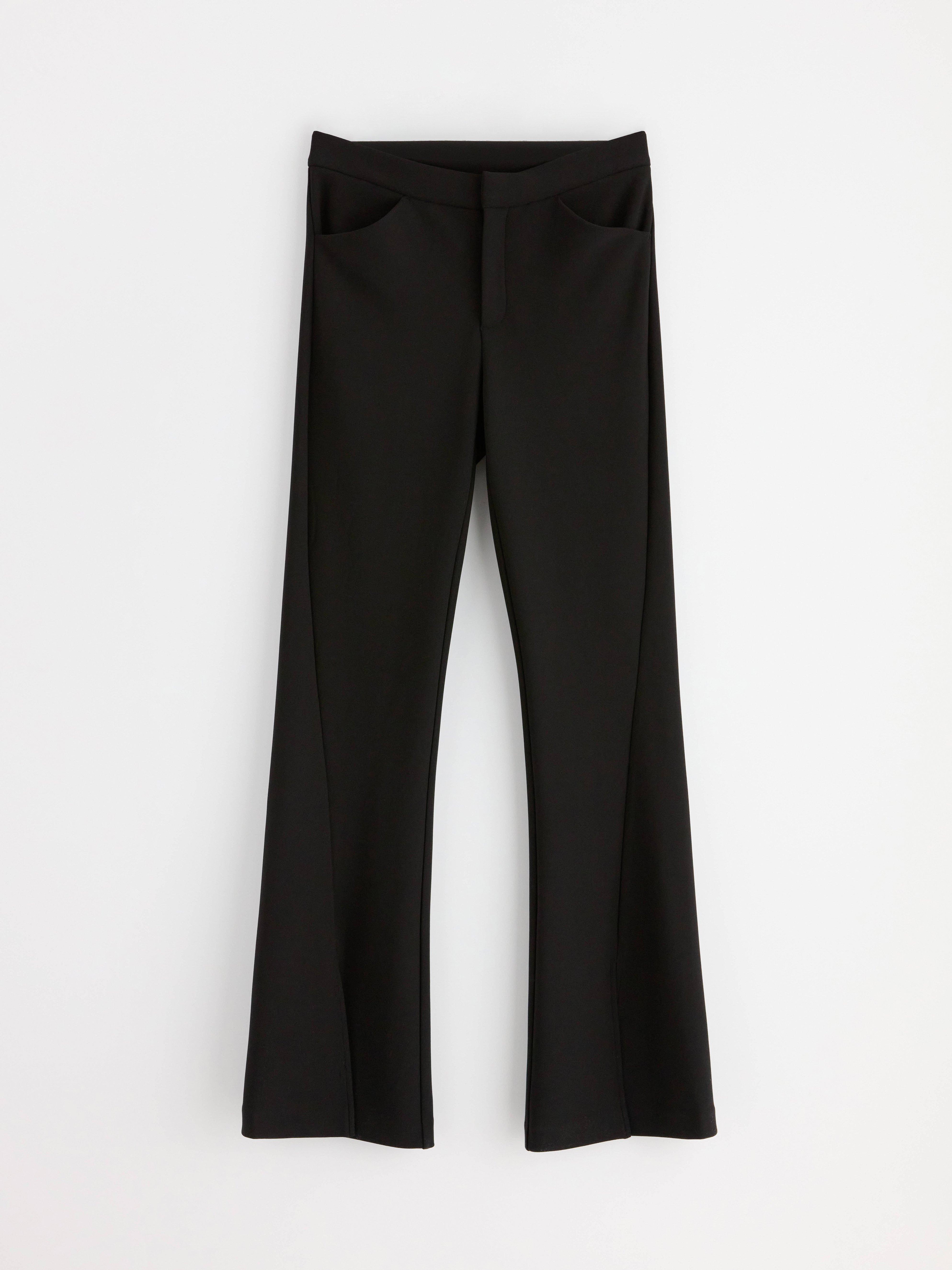 Zara black hot sale flared trousers