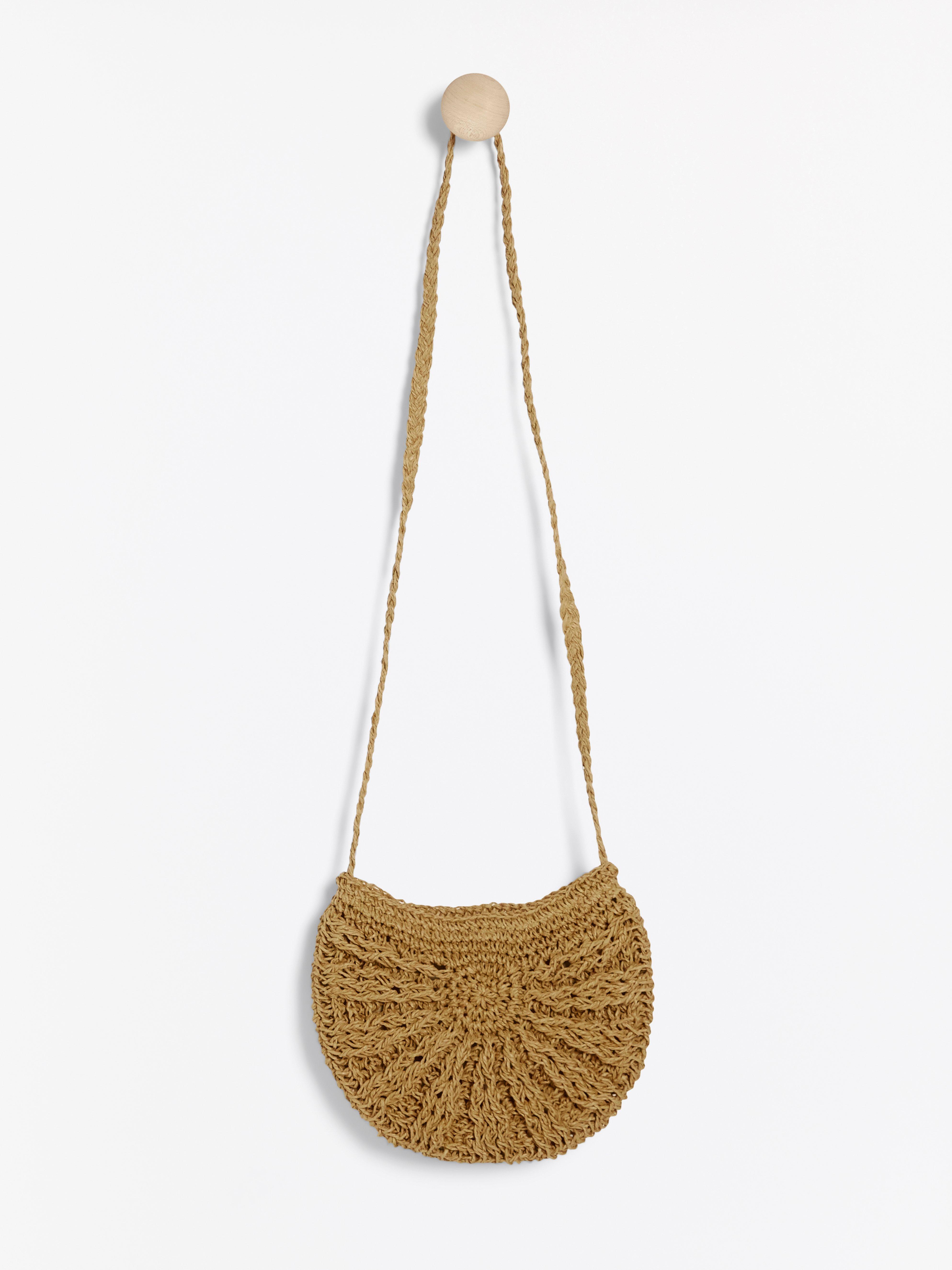 small straw handbag