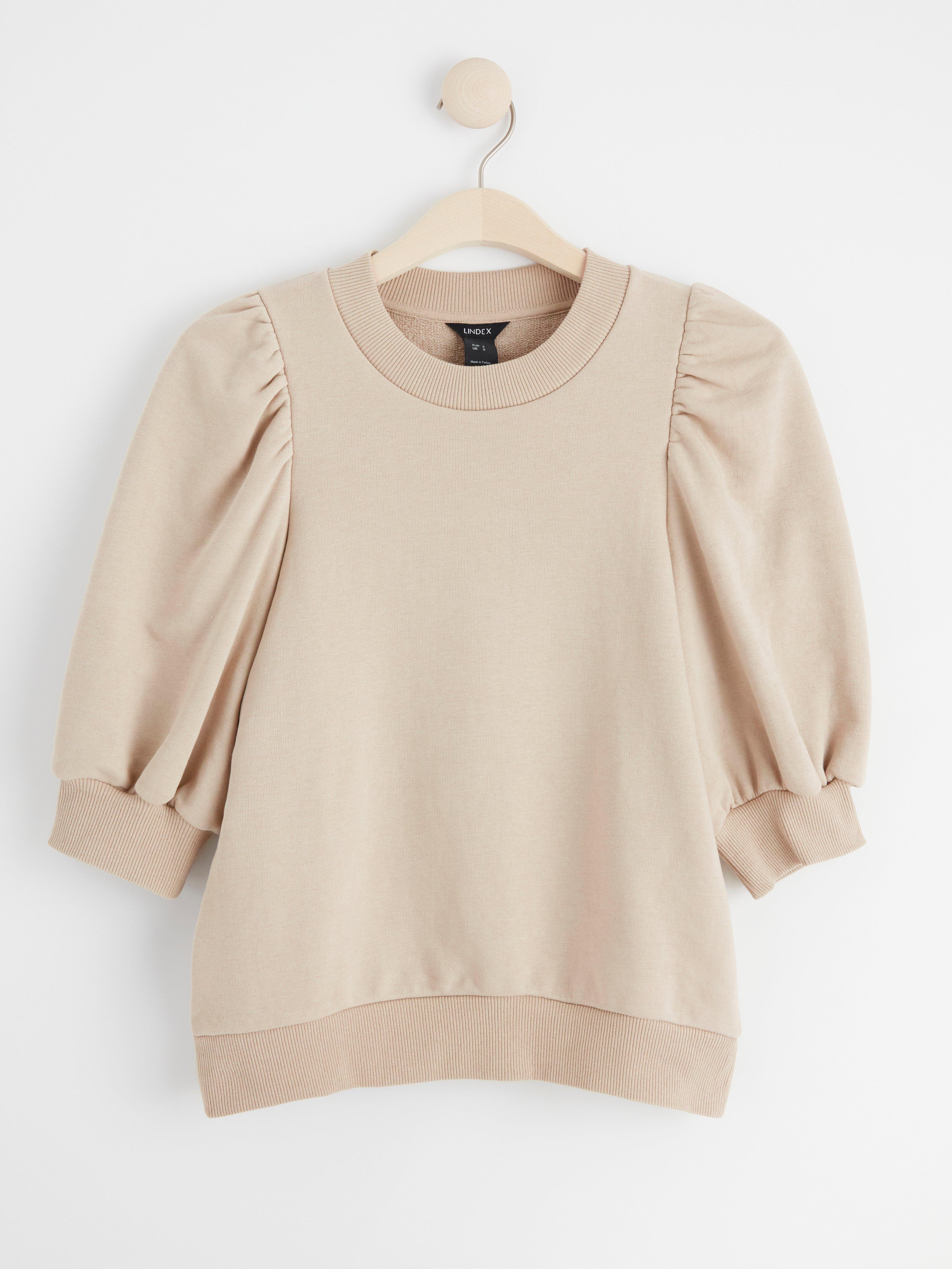 H and m puff hotsell sleeve sweatshirt