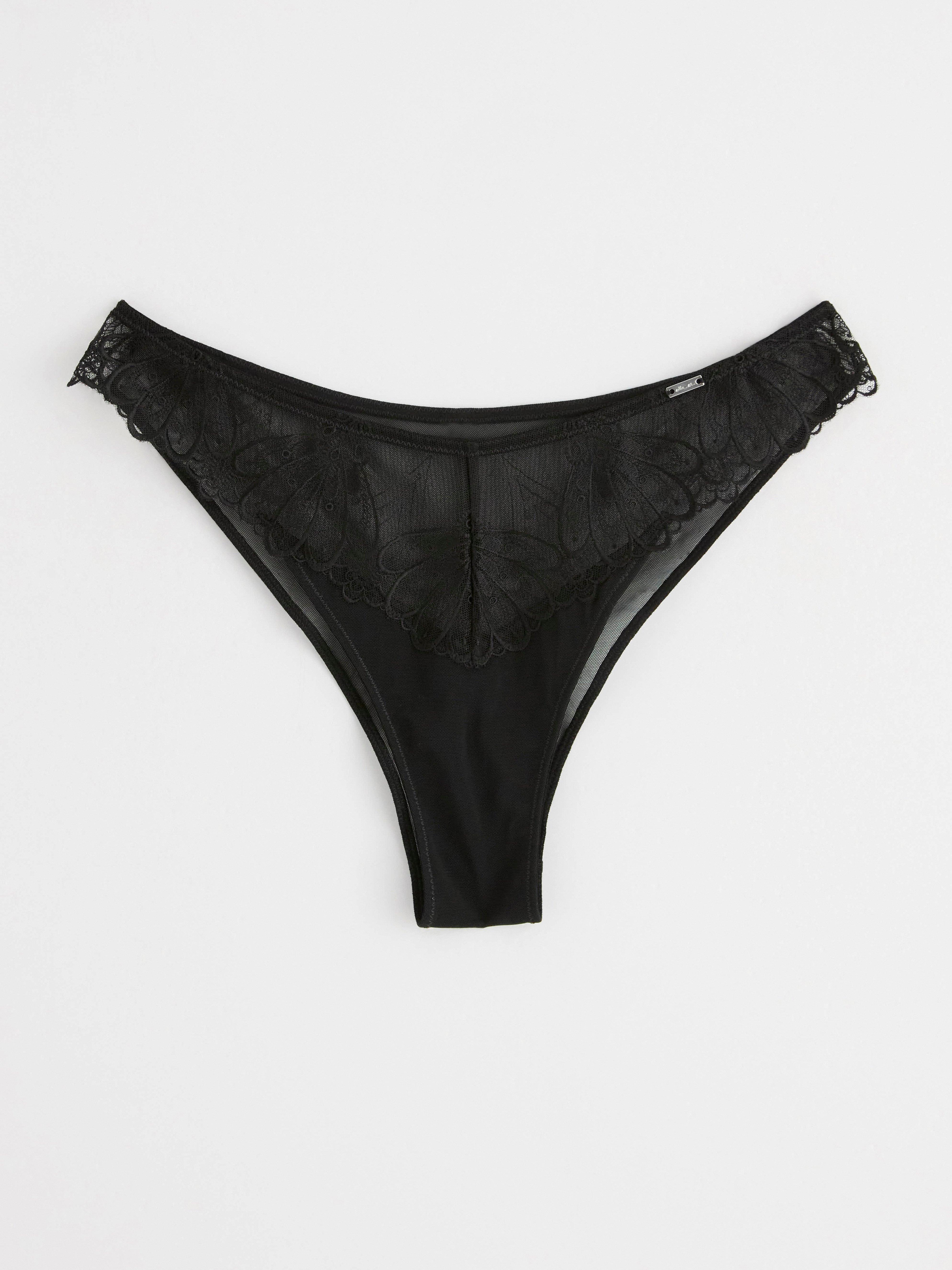 ella m – Thong low waist with mesh and lace