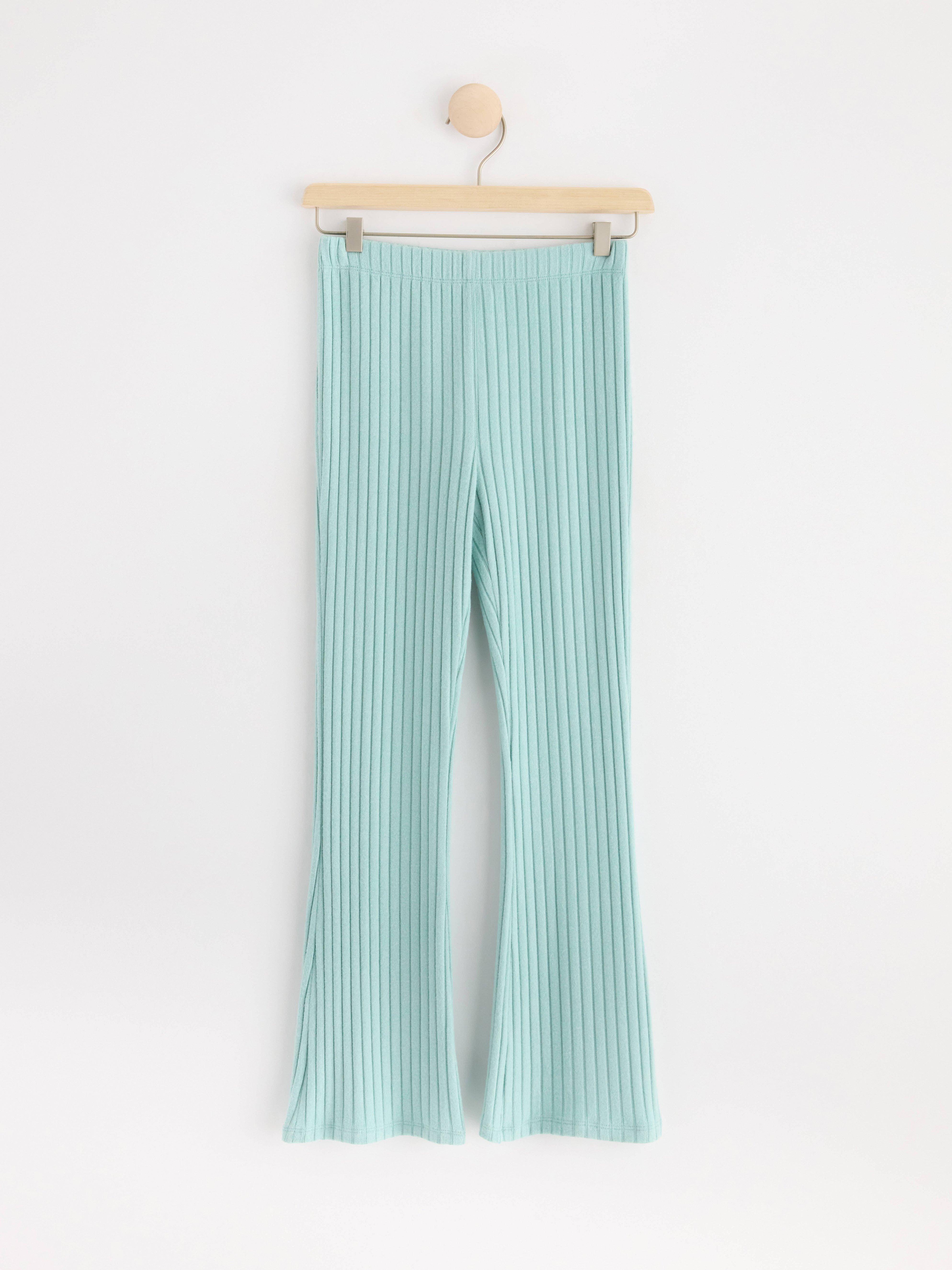 Ribbed Trousers with shimmer