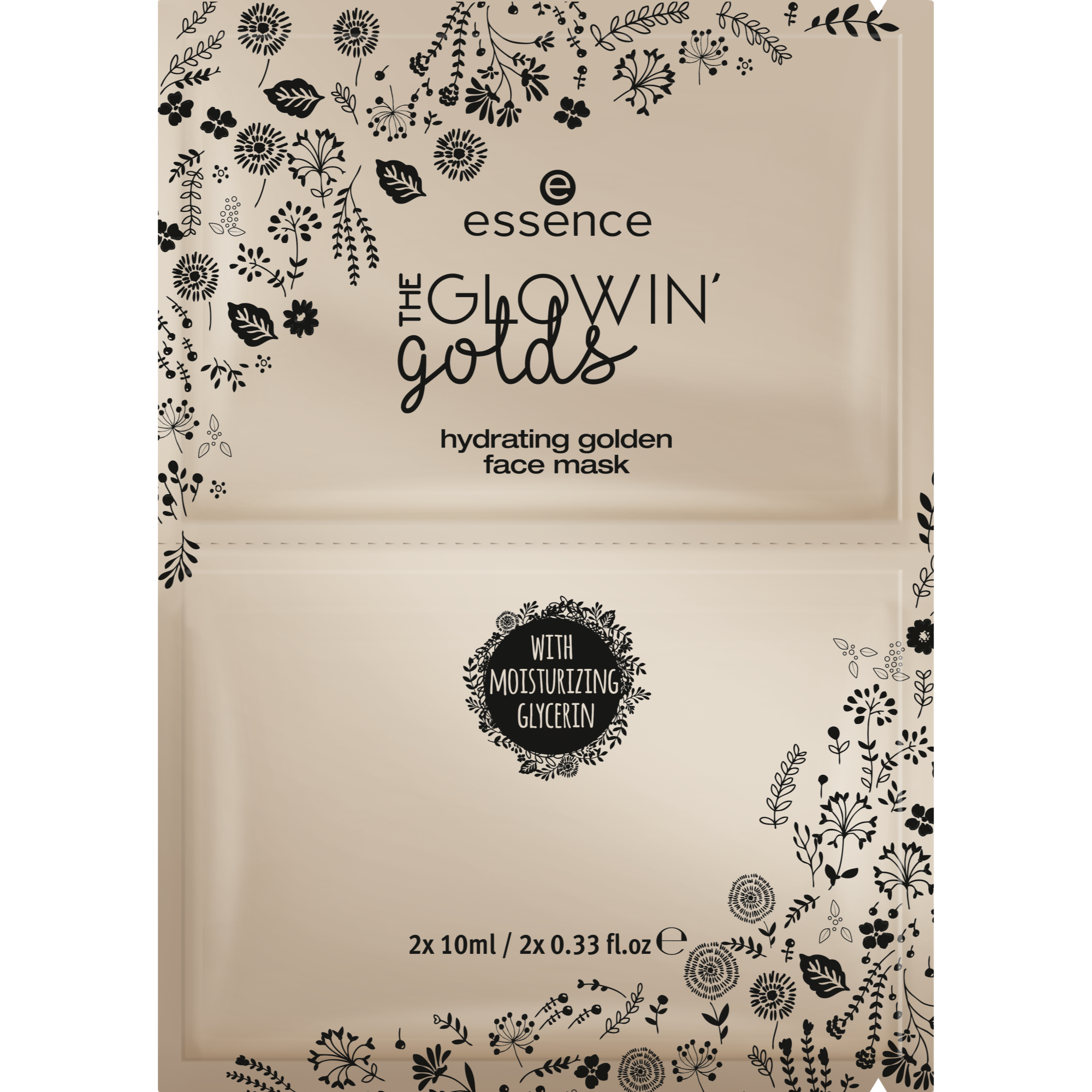 the glowin' golds hydrating golden face mask