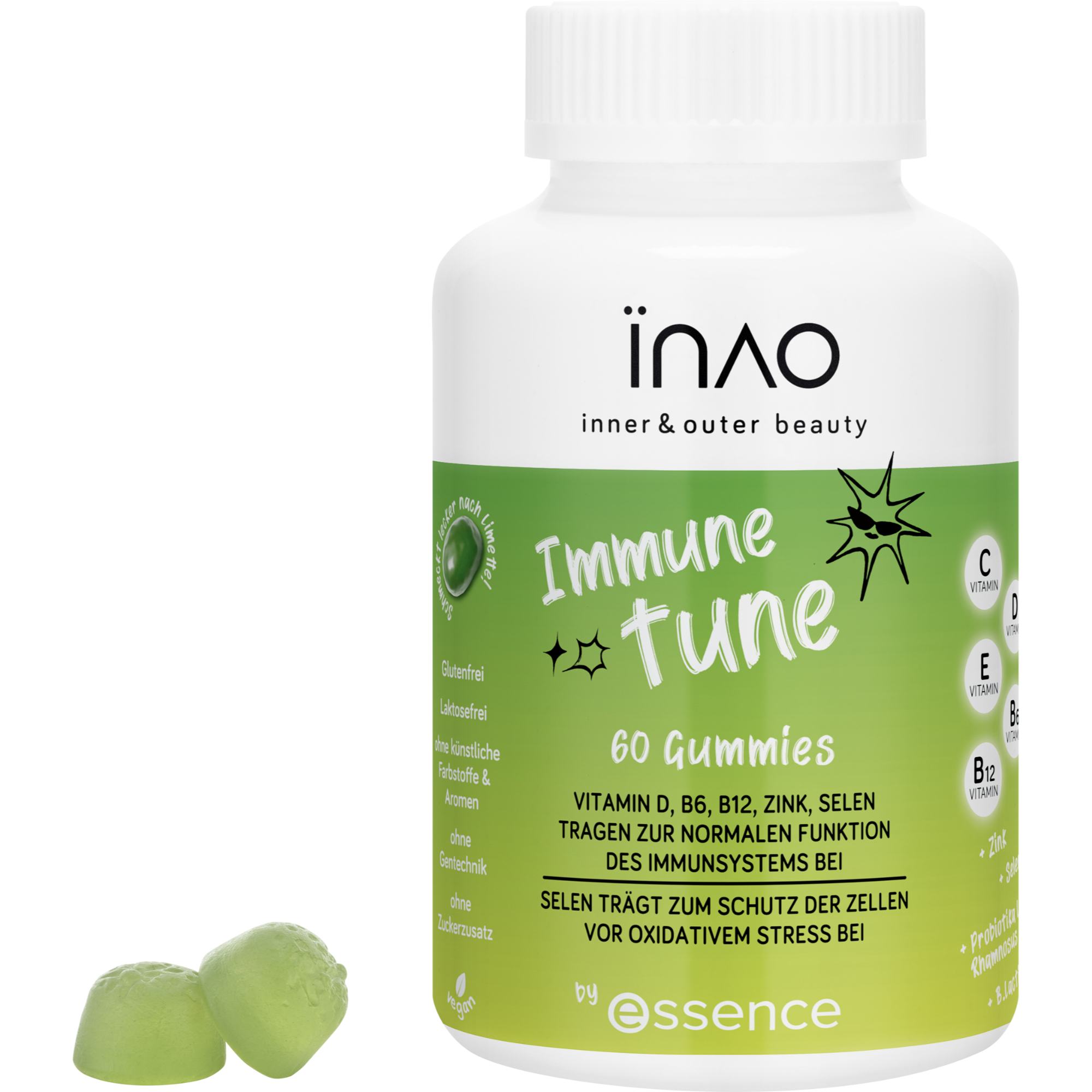 INAO inner and outer beauty  Immune Tune gummies by essence