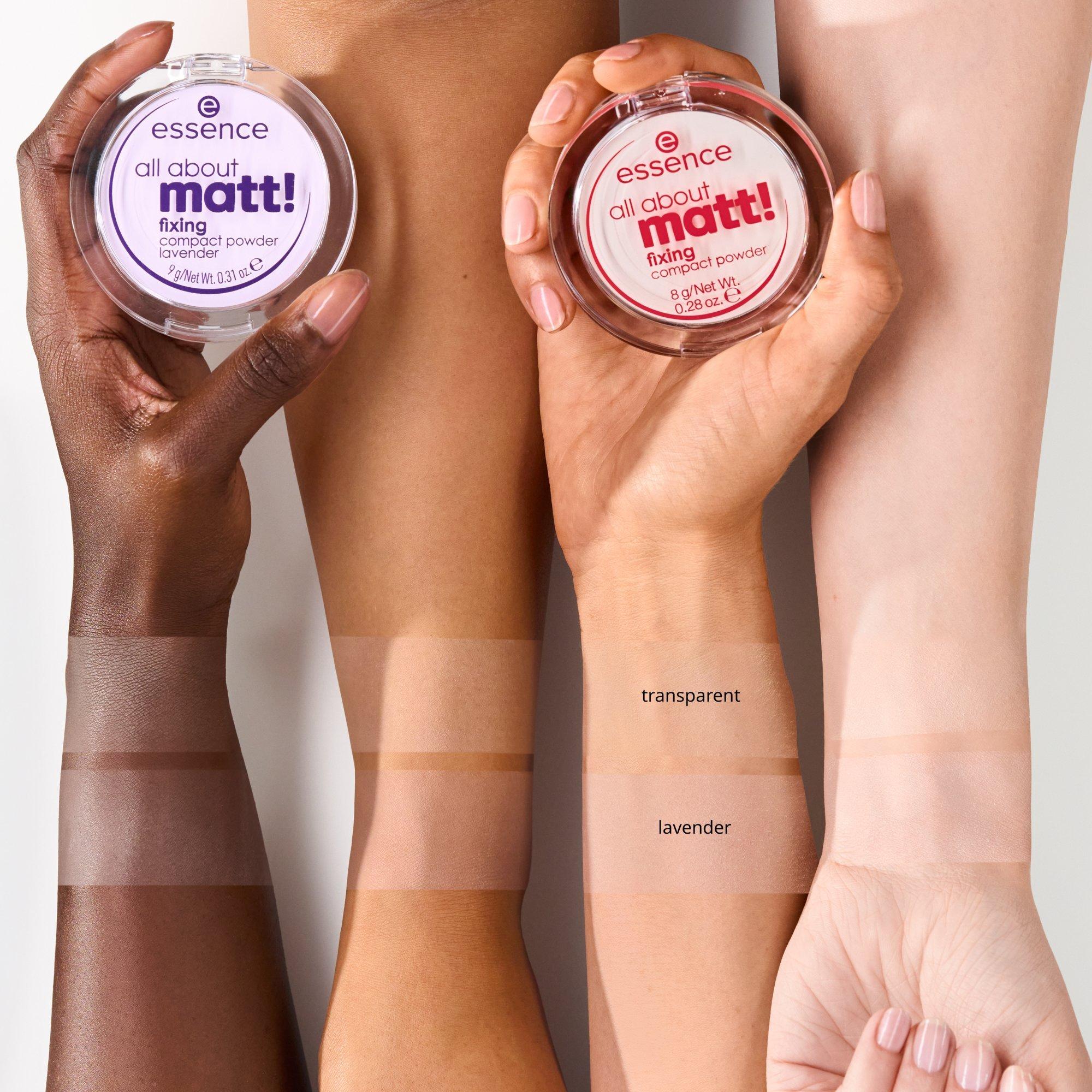 all about matt! fixing compact powder lavender