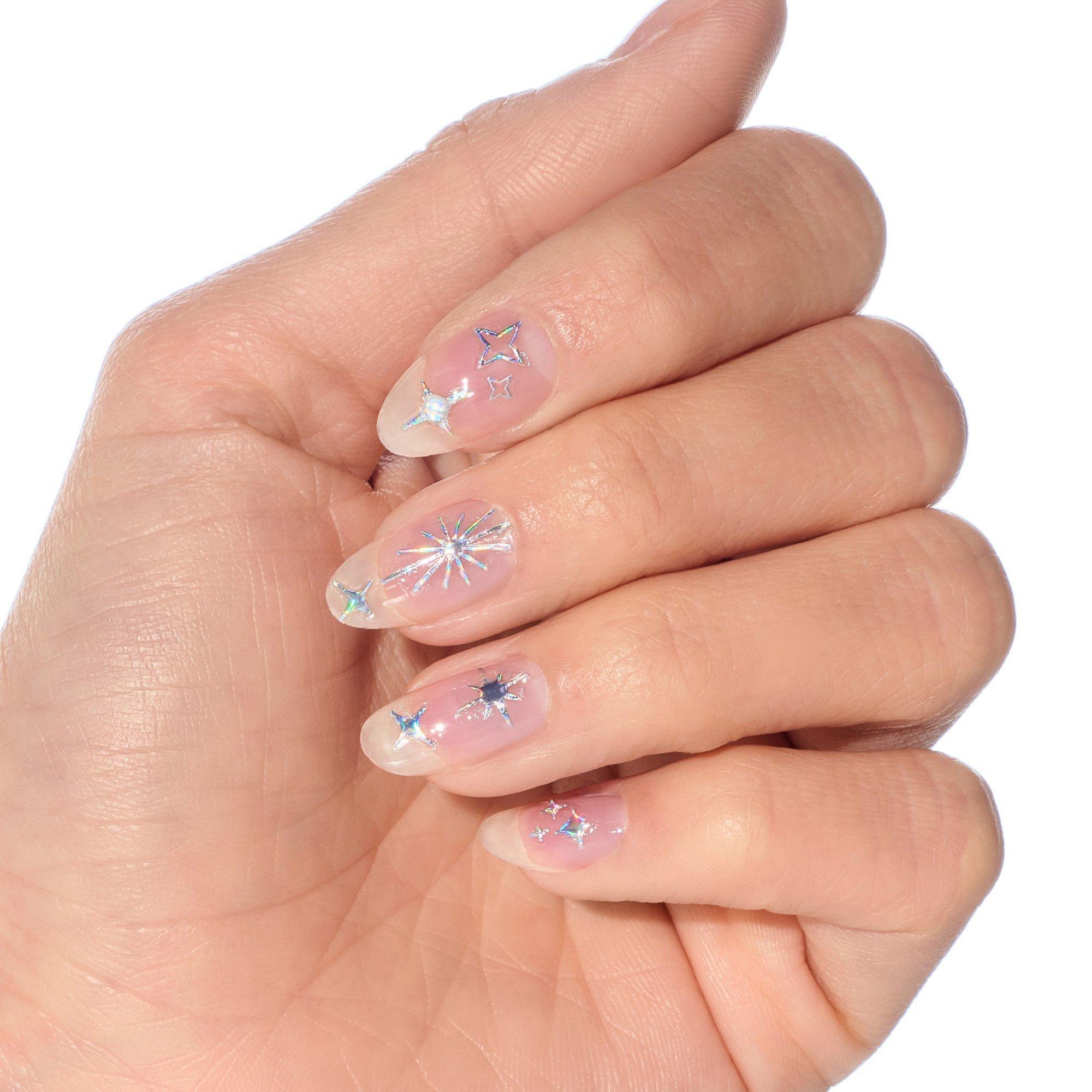 written in the STARS nail sticker