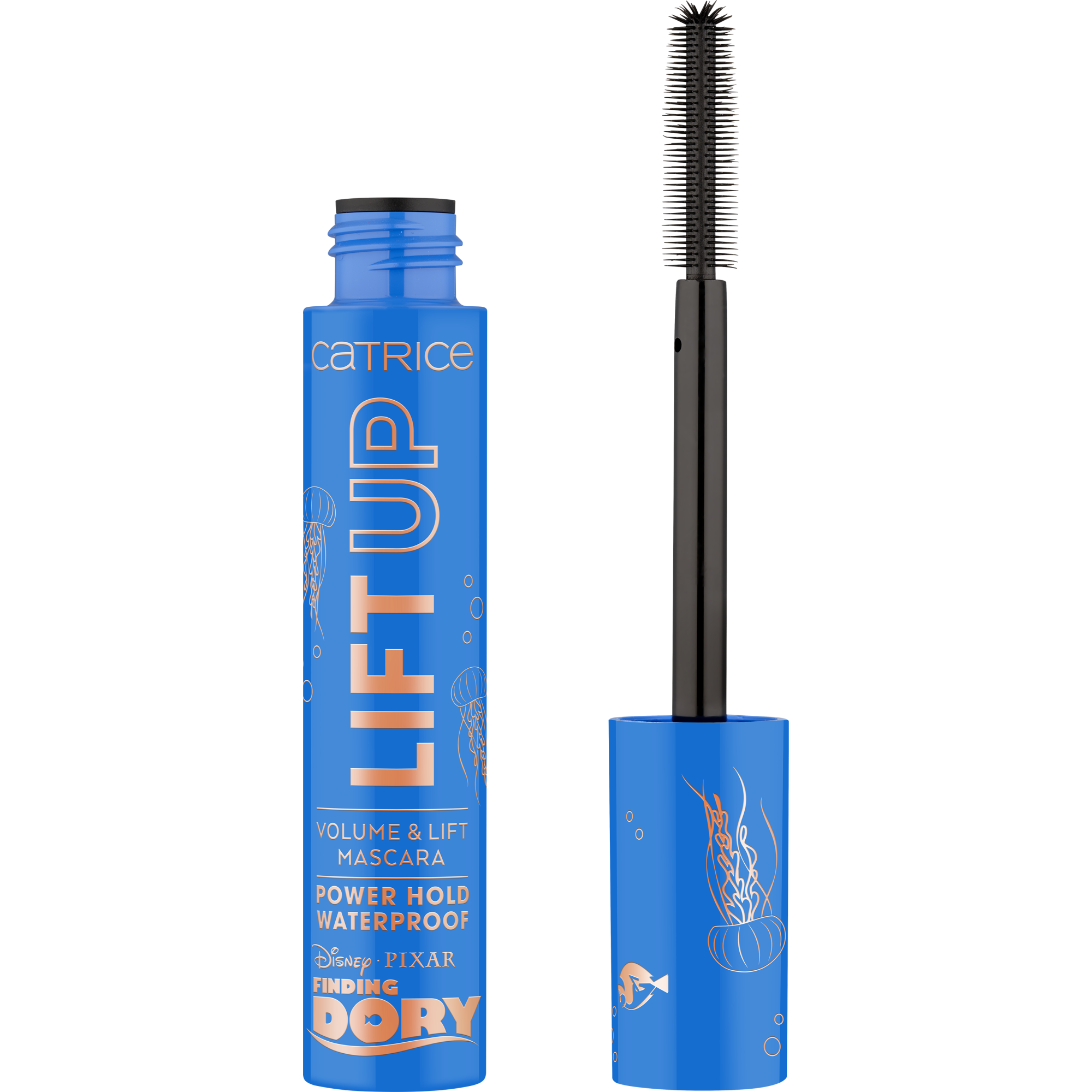 Disney Pixar Finding Dory LIFT UP Volume & Lift Mascara Power Hold Waterproof – Product Front View Full Open - Product item 1 of 8
