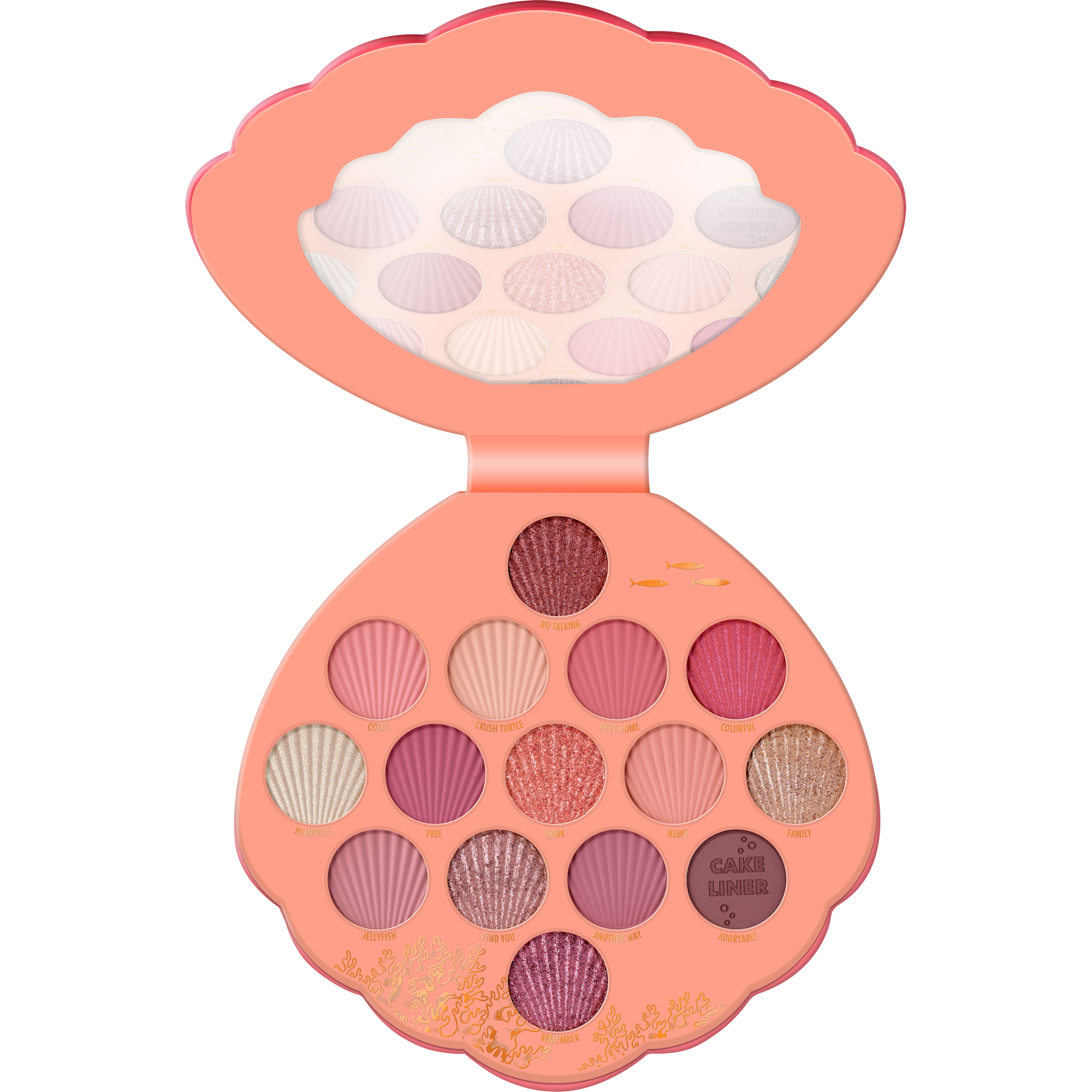 Disney Pixar Finding Dory Eyeshadow Palette – Product Front View Full Open - Product item 1 of 8