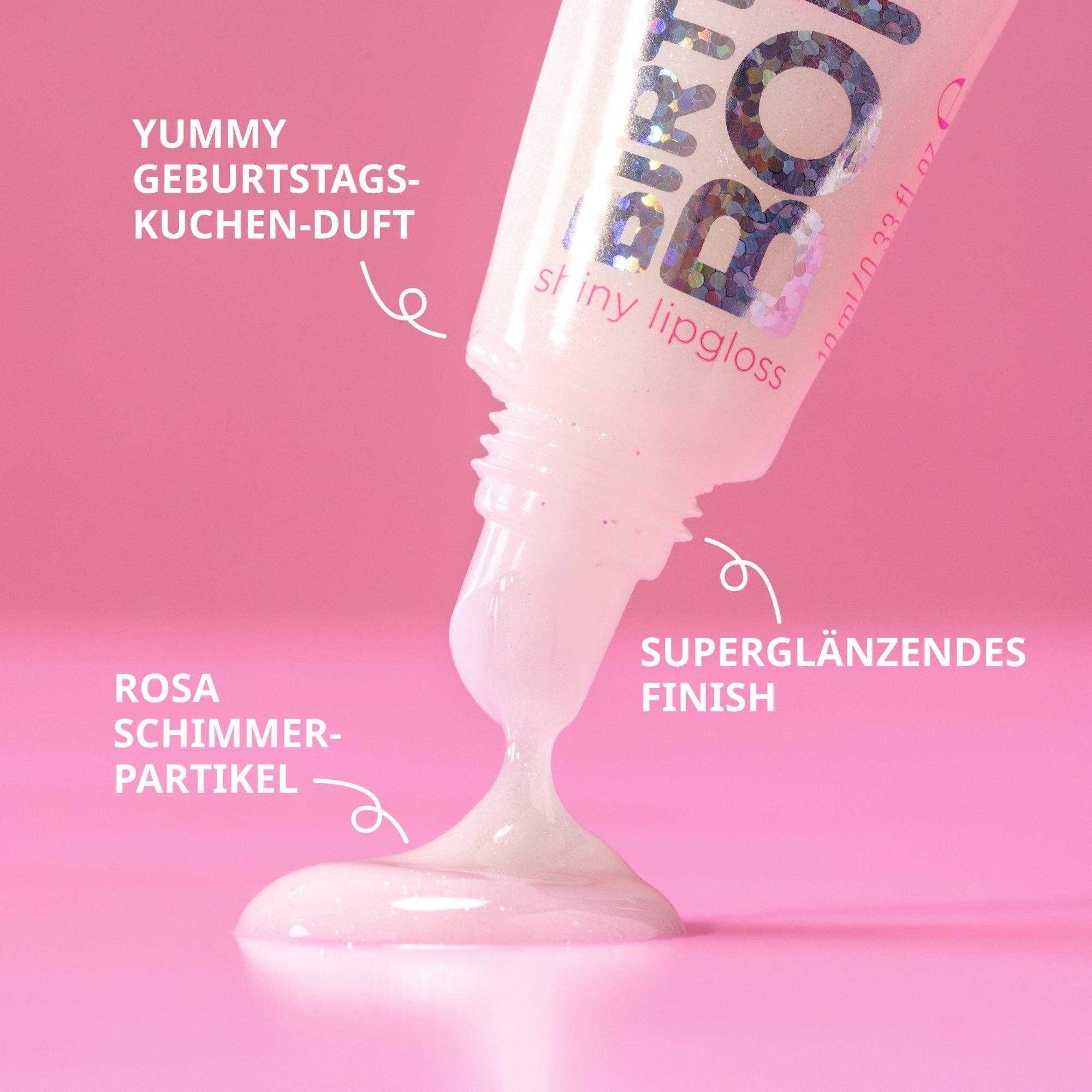 BIRTHDAY BOMB shiny lipgloss – Info Graphic - Produkt Element 5 von 12