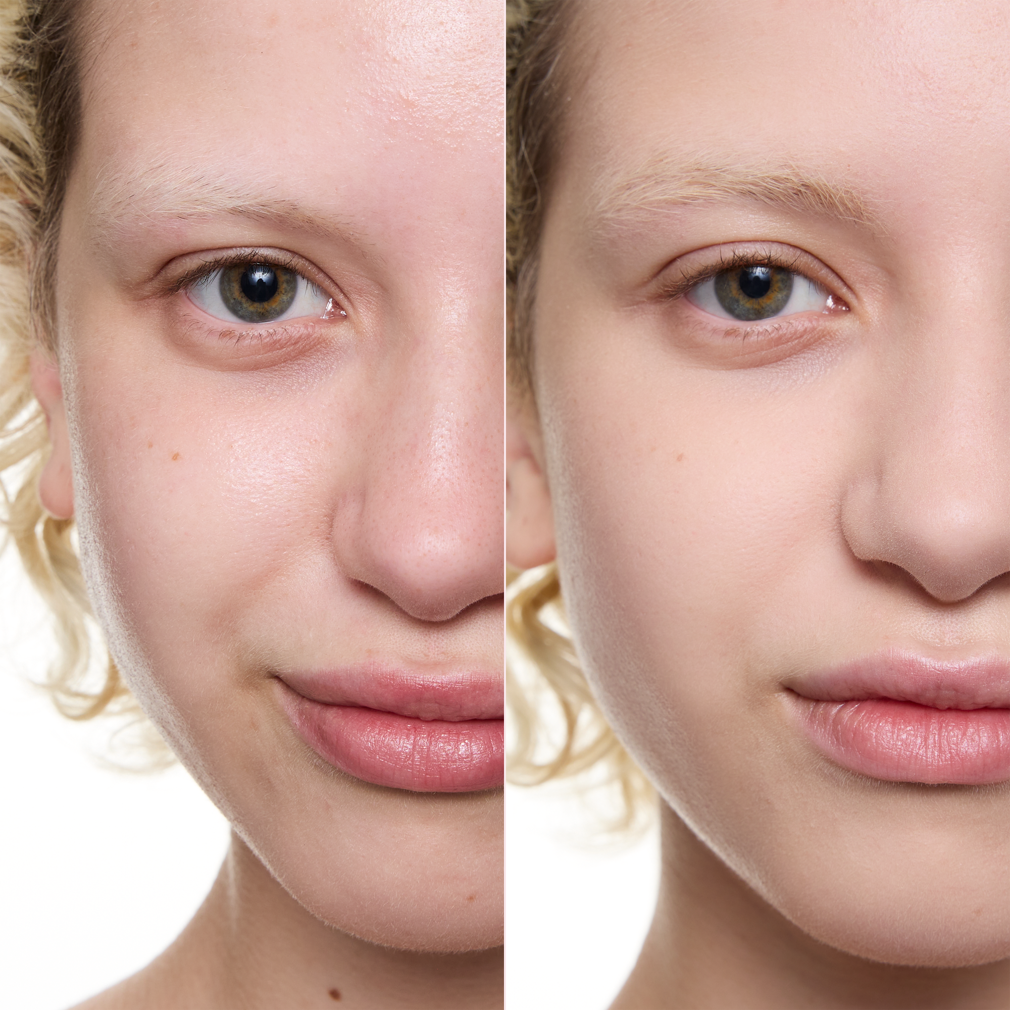 matte BLUR MATTIFYING COMPACT POWDER – Application Before After - Product item 5 of 8