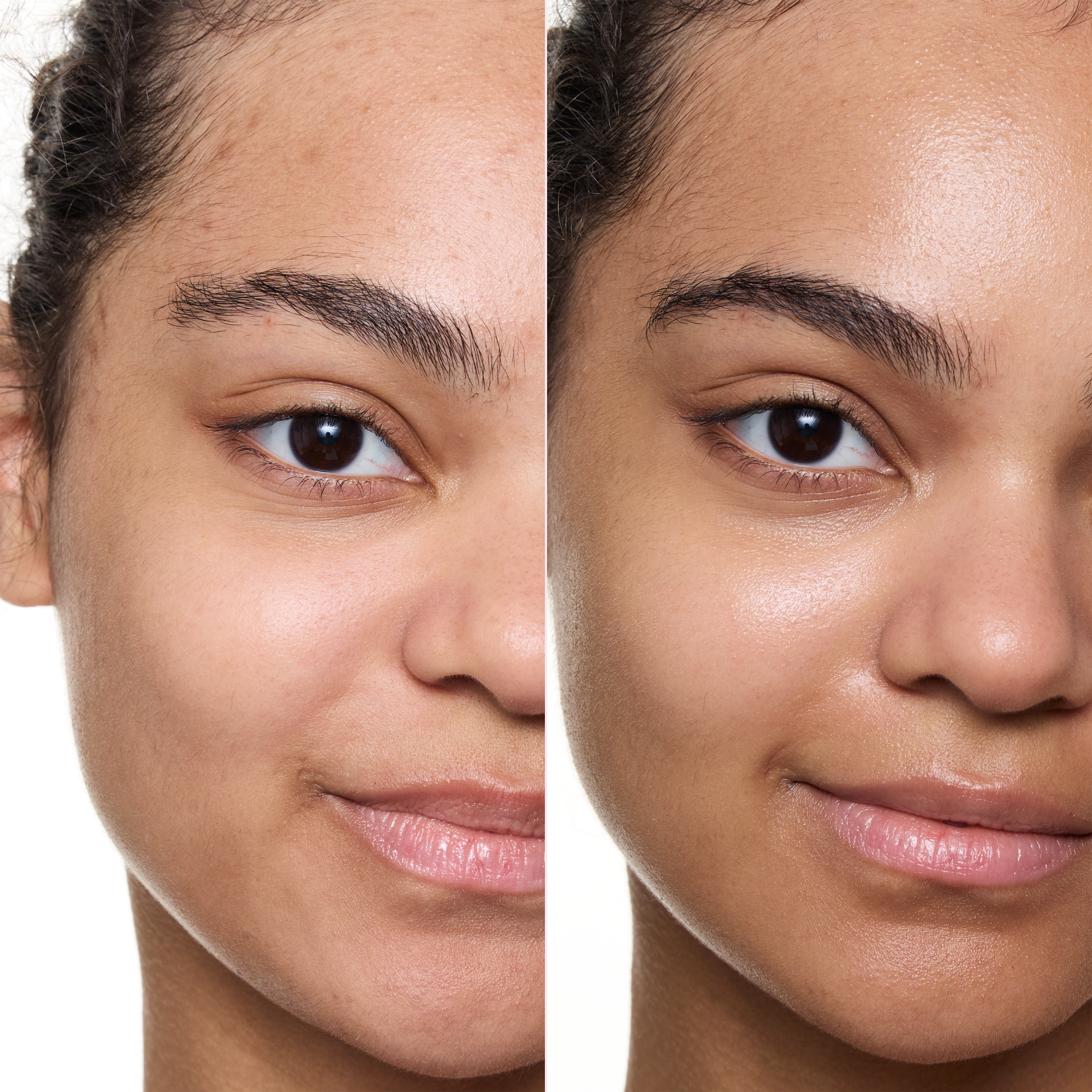 milky GLAZED GLASS SKIN SPRAY – Application Before After - Product item 5 of 9