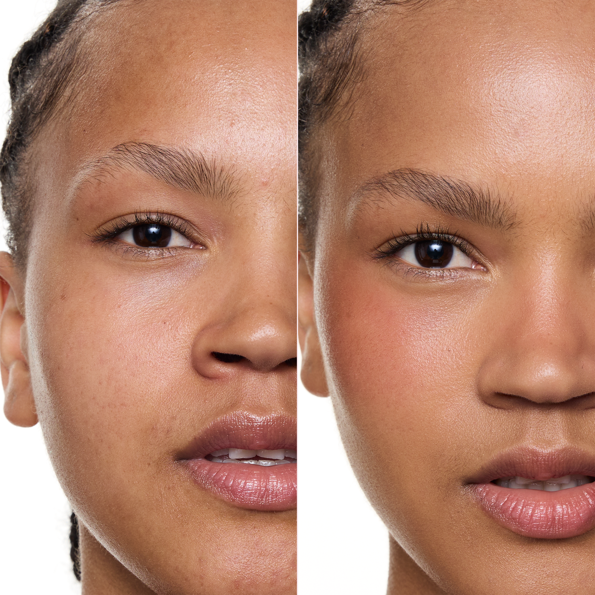 water DEW SERUM BLUSH – Application Before After - Product item 5 of 11