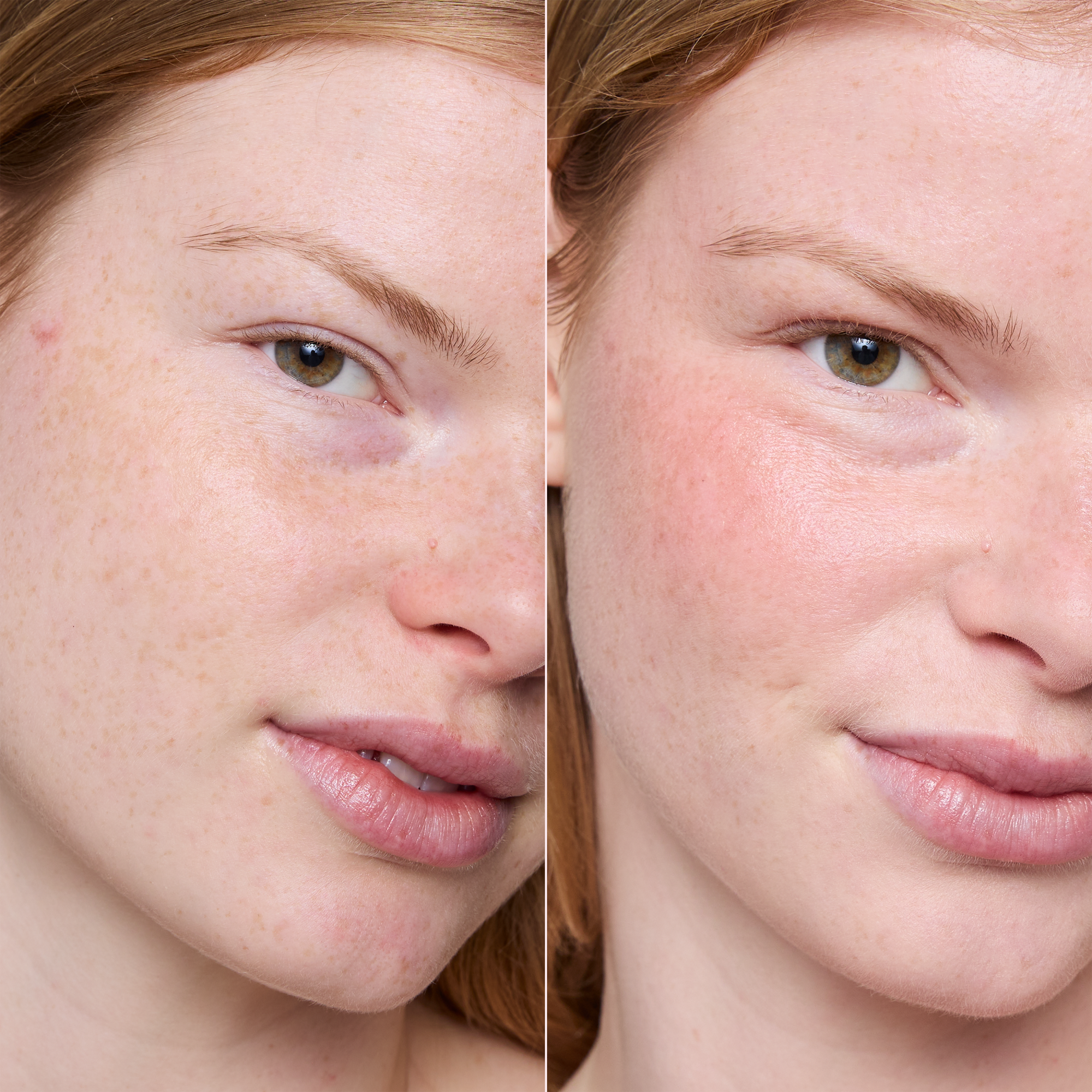 water DEW SERUM BLUSH – Application Before After - Product item 5 of 10