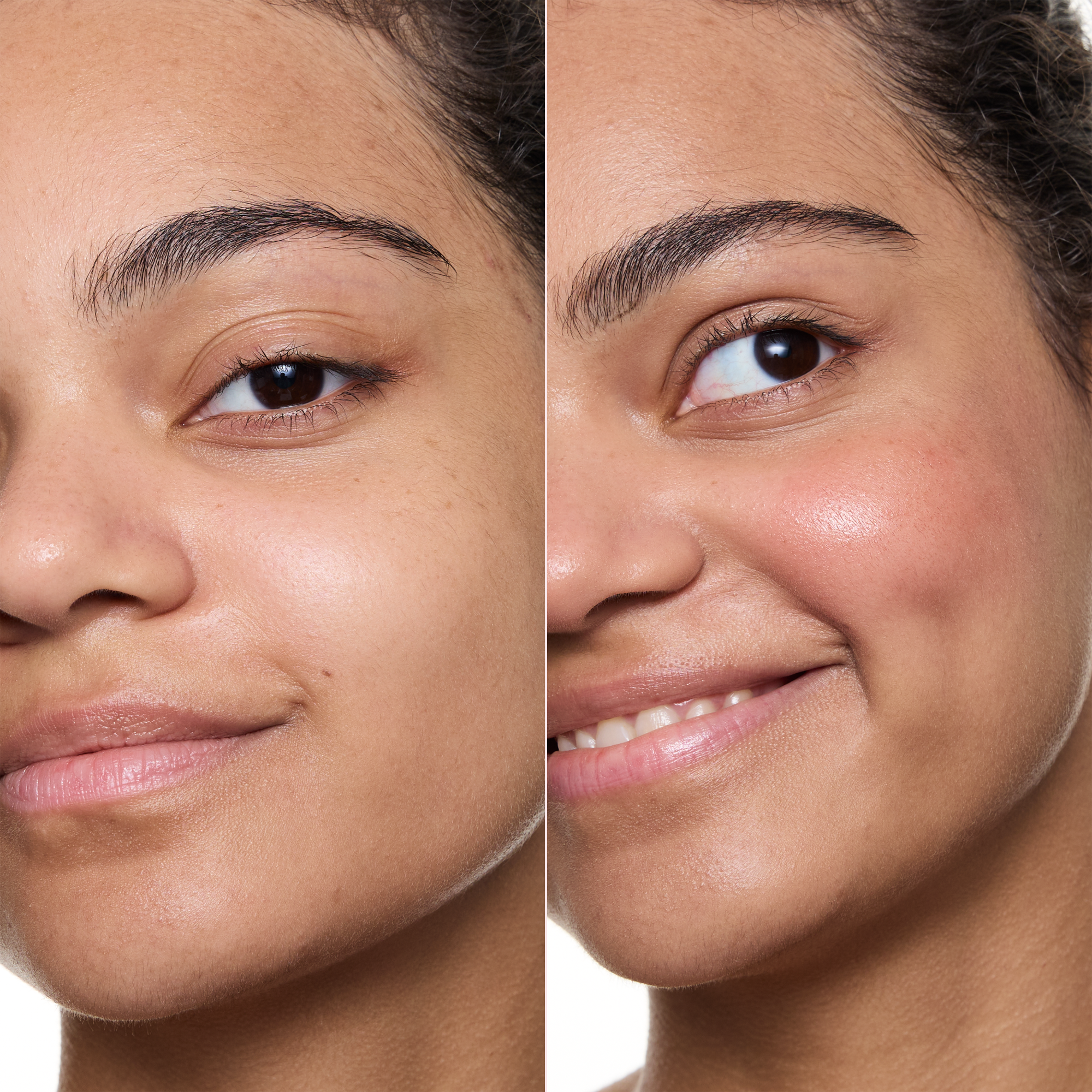 water DEW SERUM BLUSH – Application Before After - Product item 5 of 11