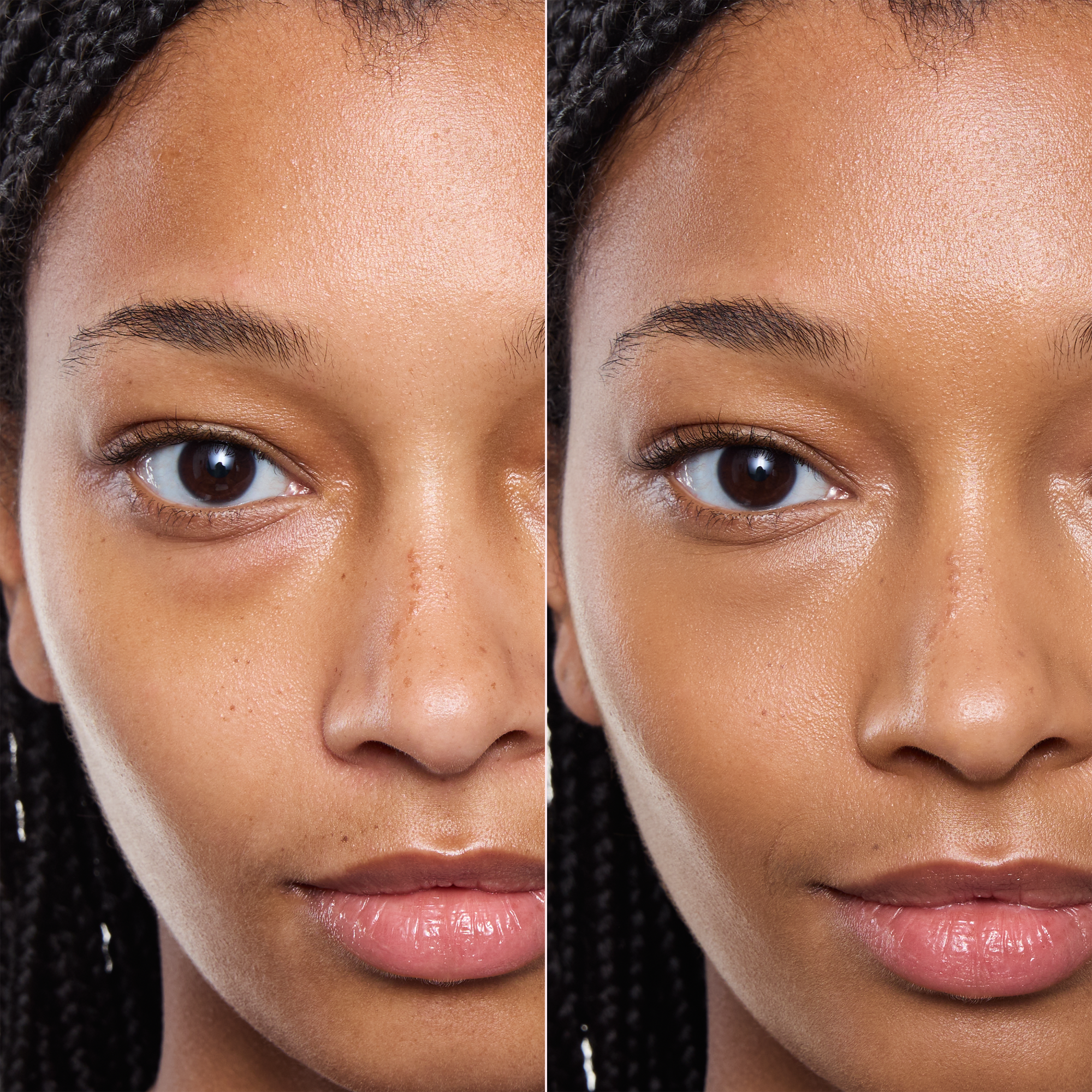 silky CUSHION FOUNDATION – Application Before After - Product item 6 of 9