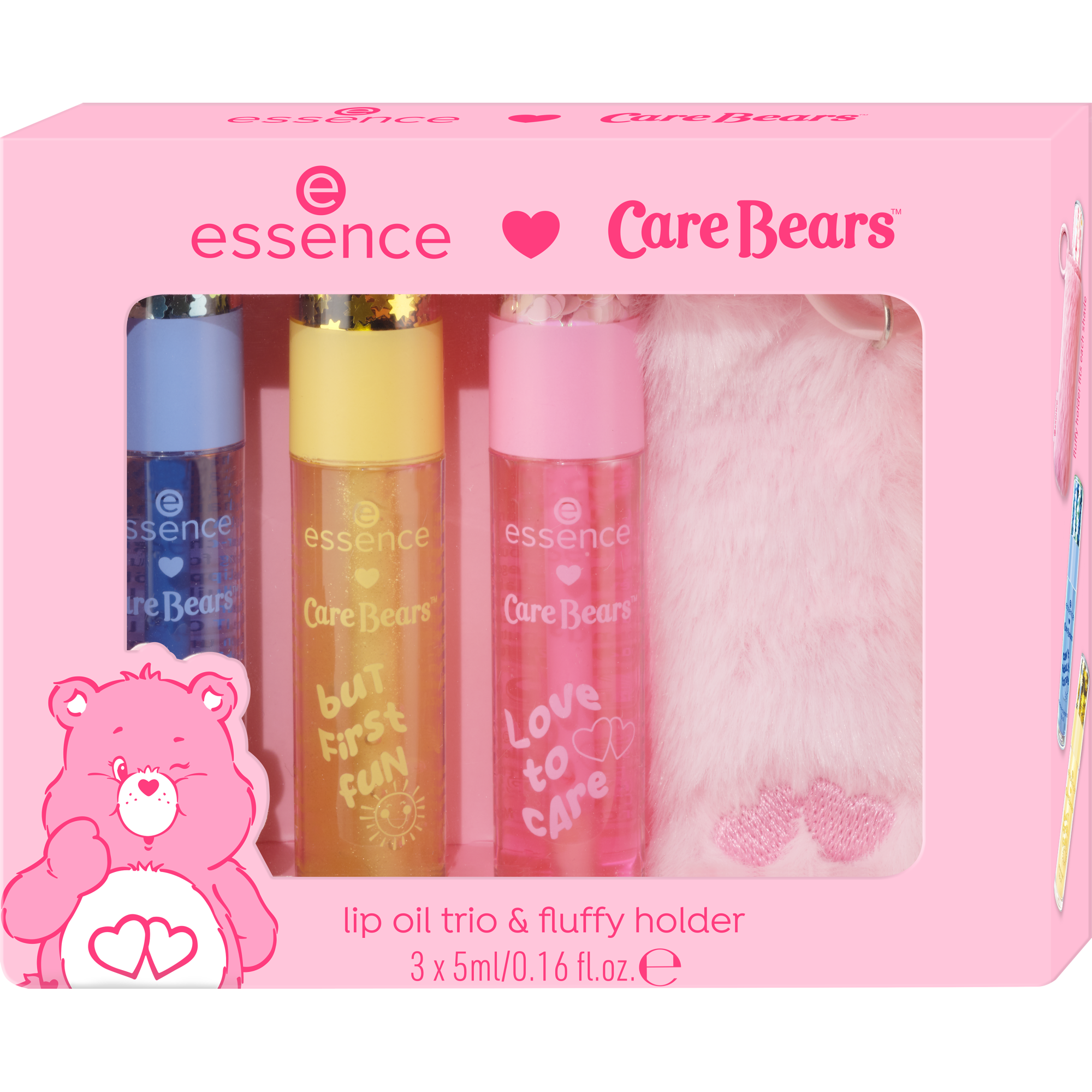 Care Bears trio olejů na rty a obal s klíčenkou – Product Outer Packaging Closed - Produktová položka 2 6