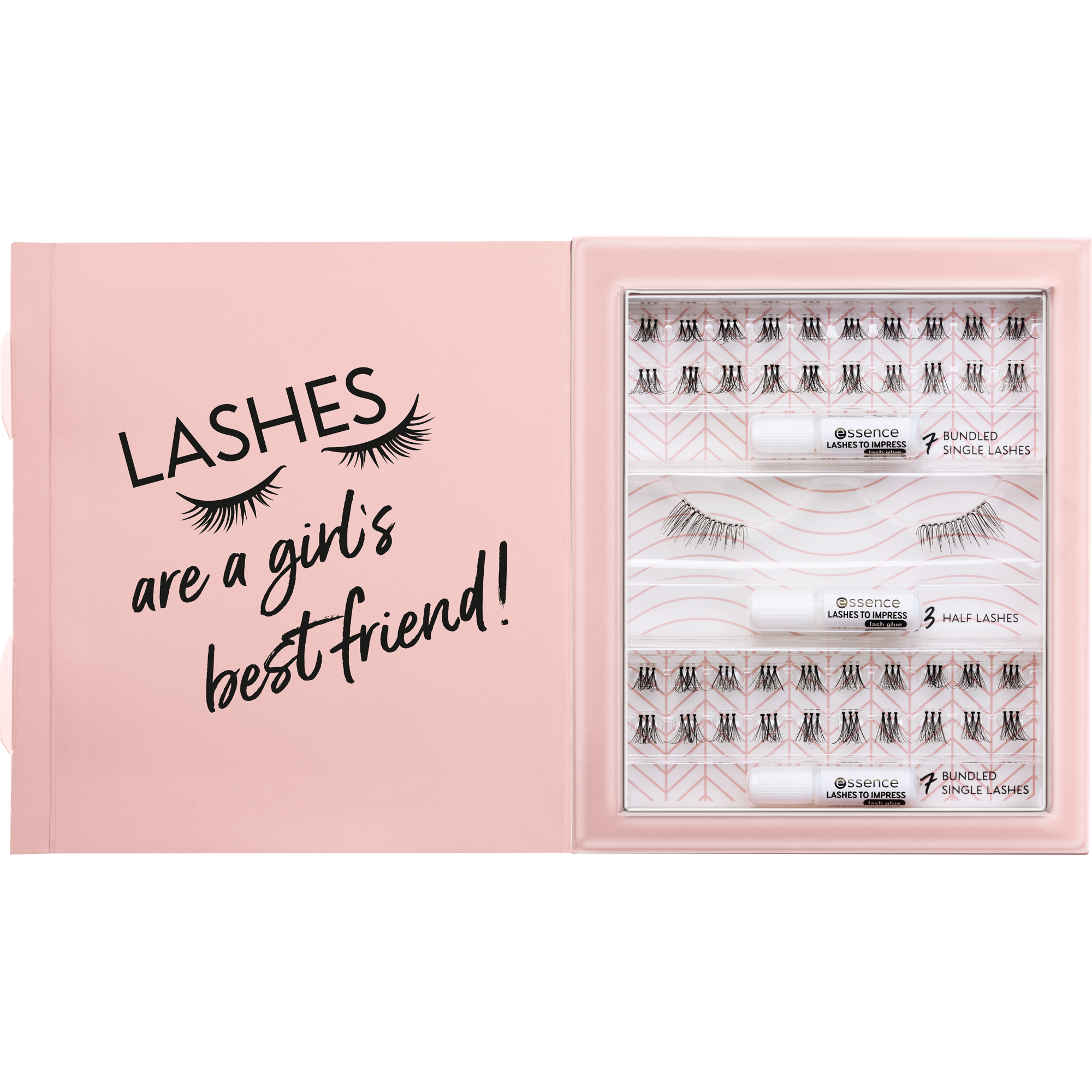 3x LASHES TO IMPRESS lösögonfransset