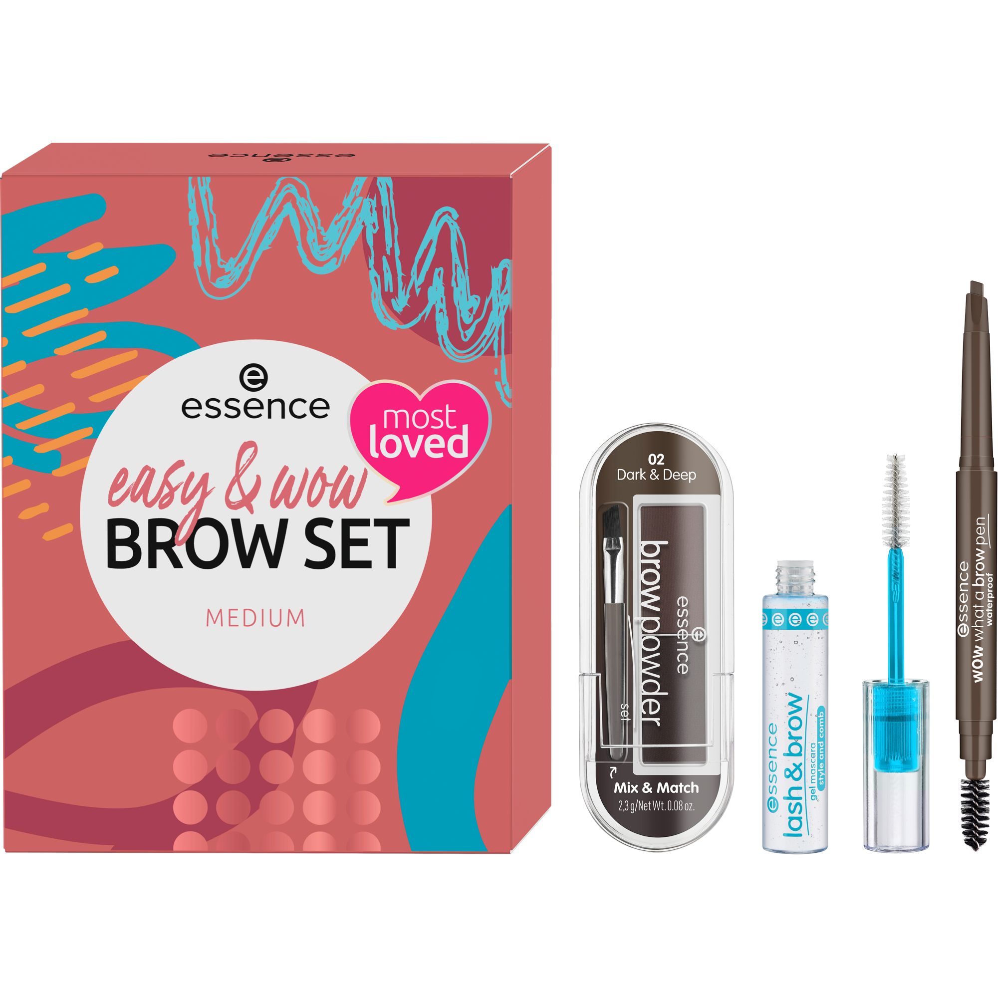 easy & WOW brow set za obrve medium