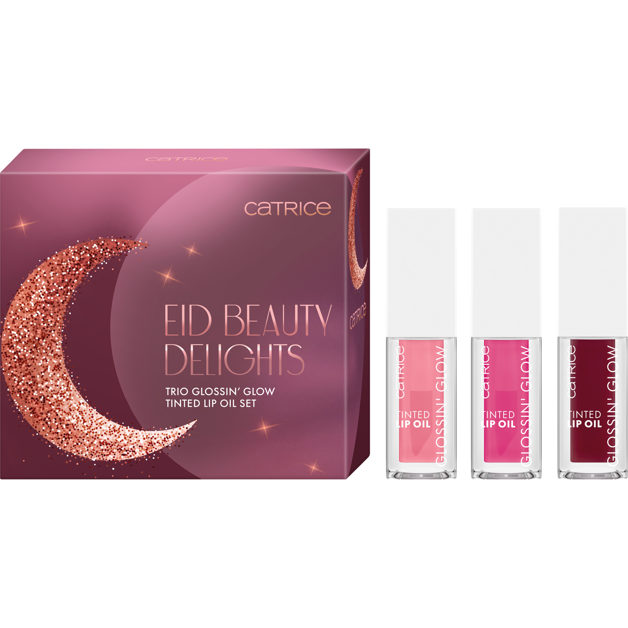 EID BEAUTY DELIGHTS Trio Glossin’ Glow Tinted Lip Oil Set