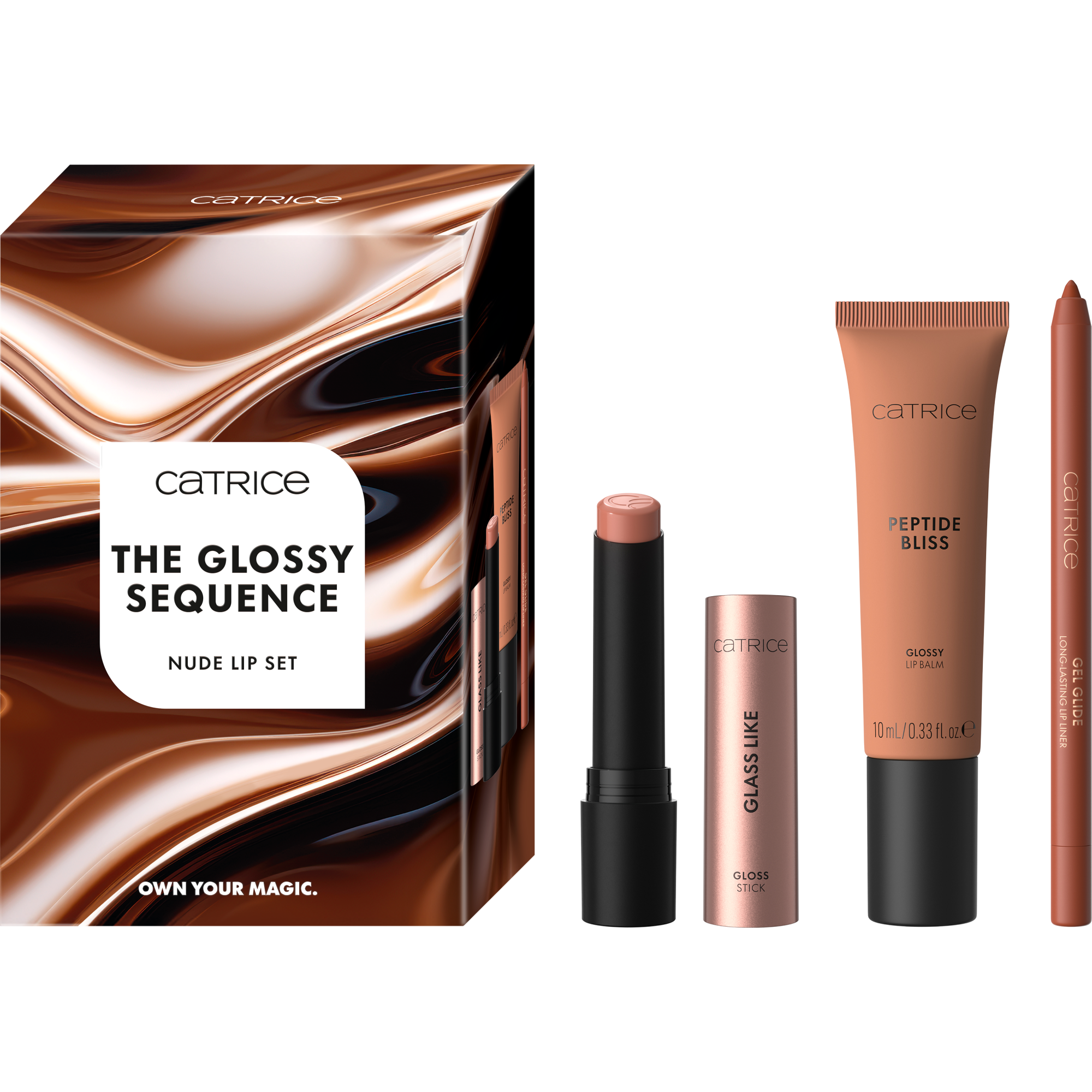Glossy Sequence Nude komplet za usne