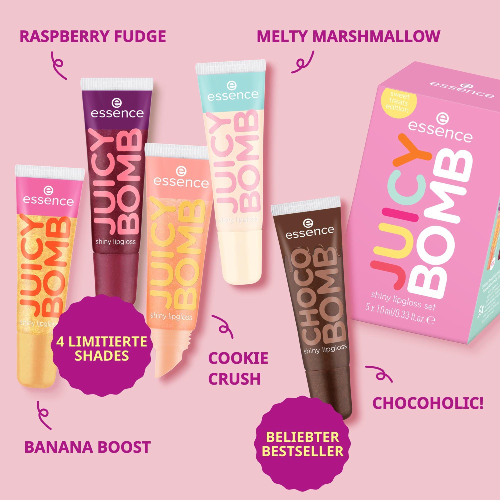 JUICY BOMB shiny lipgloss set sweet treats edition – Info Graphic - Produkt Element 4 von 7