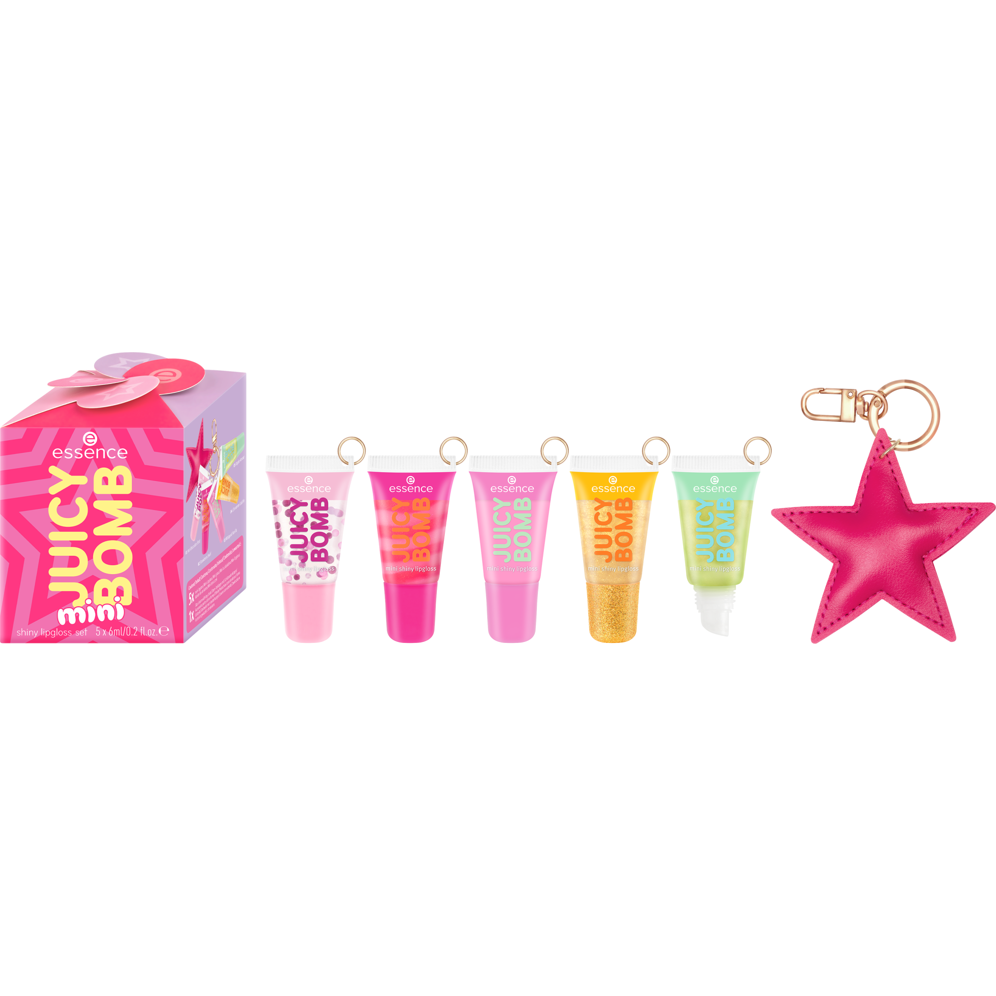 JUICY BOMB mini shiny lipgloss set