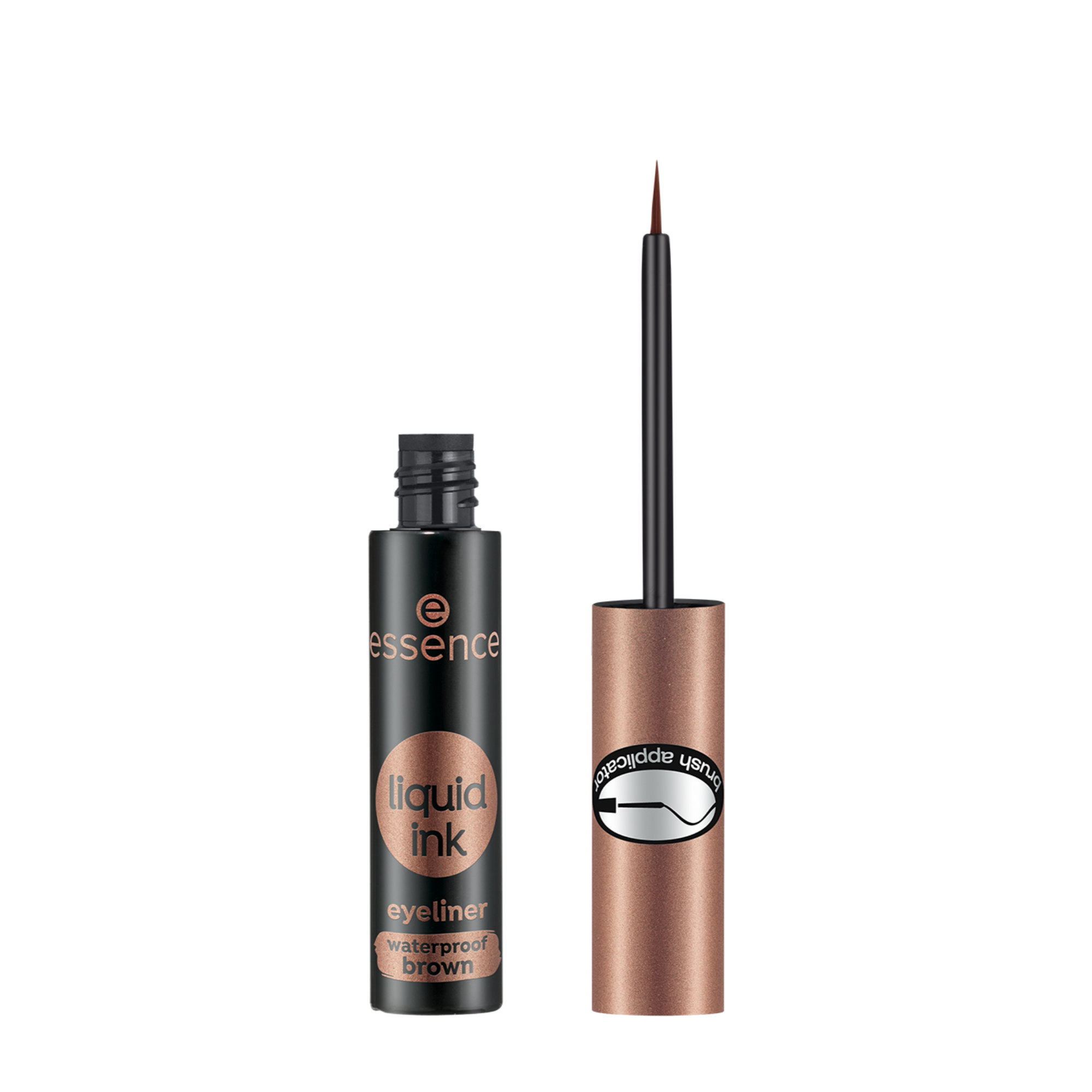 liquid ink brown eyeliner occhi resistente all'acqua