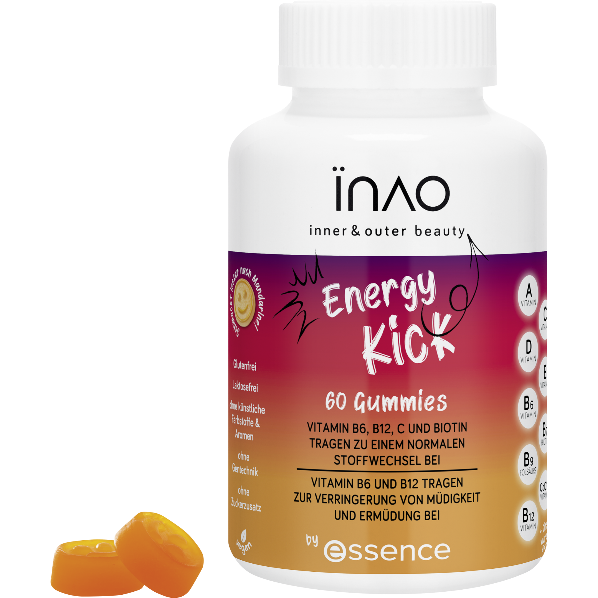 INAO inner and outer beauty by essence Energy Kick -viinikumit