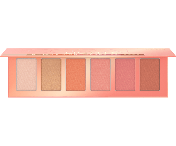 Bảng phấn má và phấn bắt sáng Coral Lights Blush & Highlighter Palette