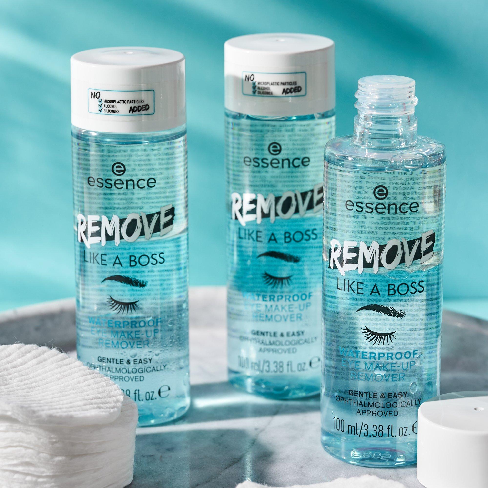 REMOVE LIKE A BOSS WATERPROOF EYE MAKE-UP REMOVER ūdensizturīga acu grima noņēmējs.