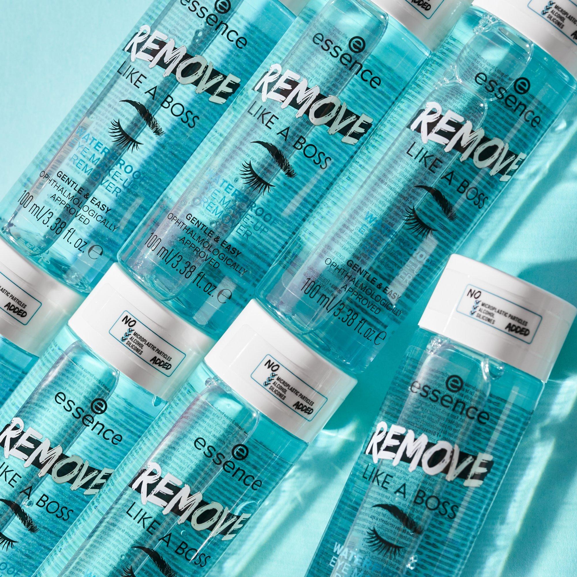 REMOVE LIKE A BOSS WATERPROOF EYE MAKE-UP REMOVER ūdensizturīga acu grima noņēmējs.