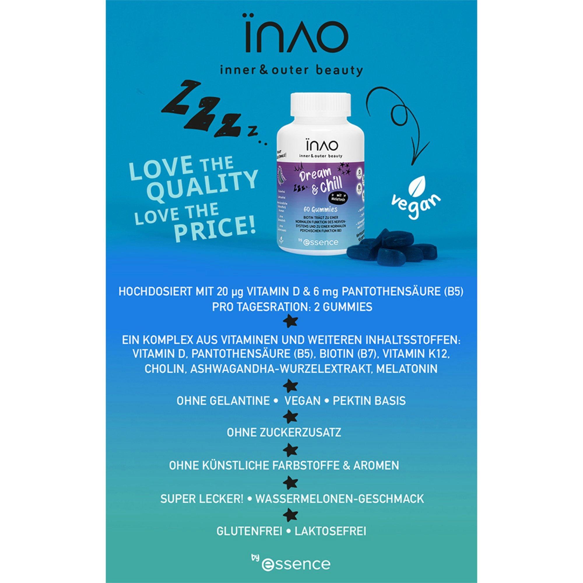 INAO inner and outer beauty Dream and Chill gummies by essence