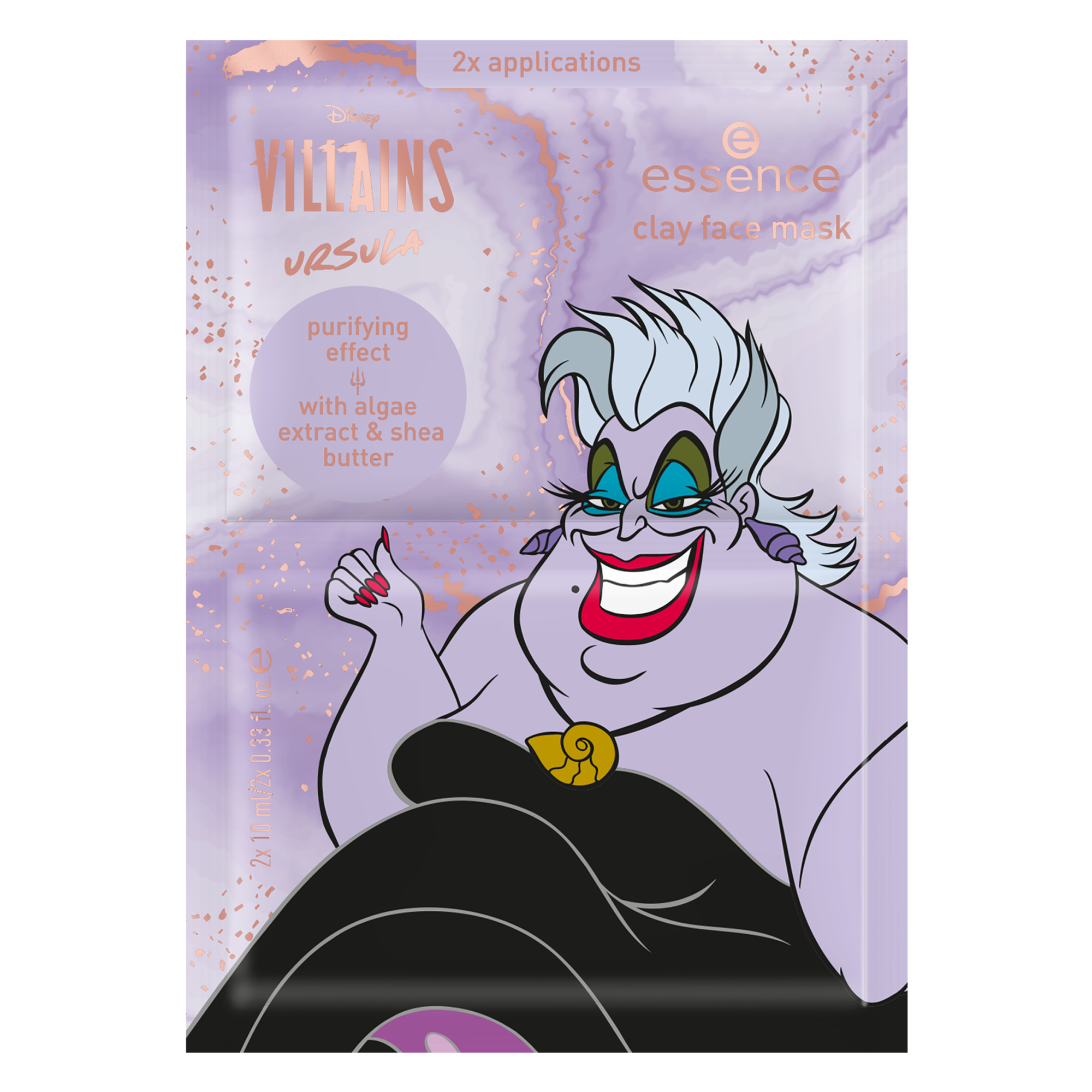Disney Villains Ursula clay face mask