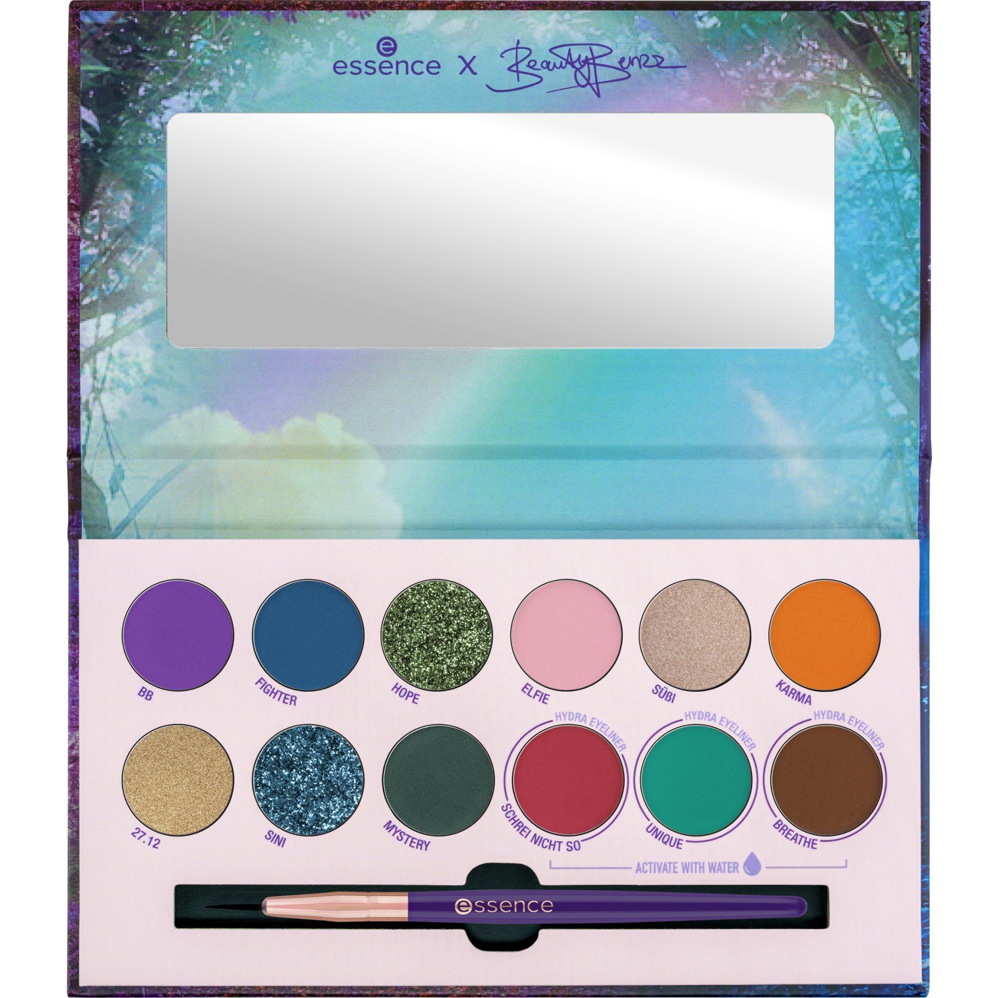x Beauty Benzz everyday is a MYSTERY eyeshadow & eyeliner palette